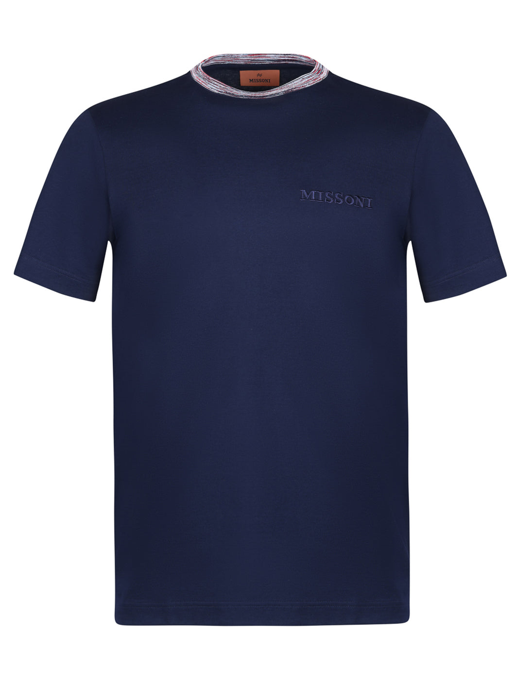 Missoni Contrast Collar T Shirt Navy
