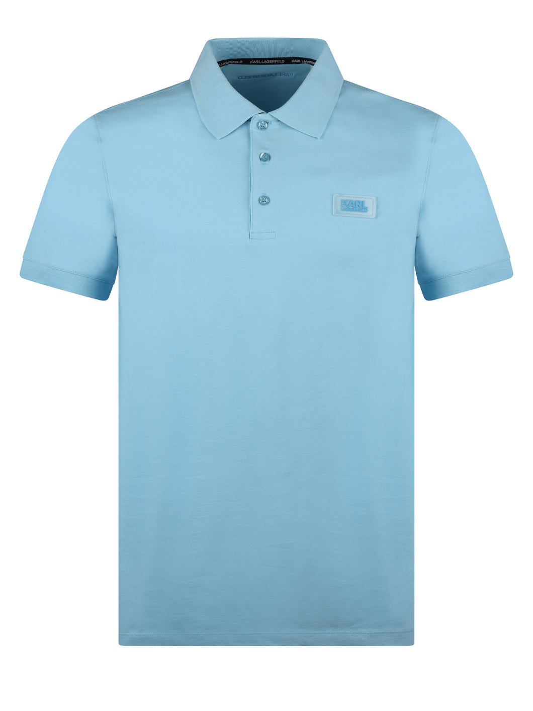 Lagerfeld Jersey Polo Shirt Sky