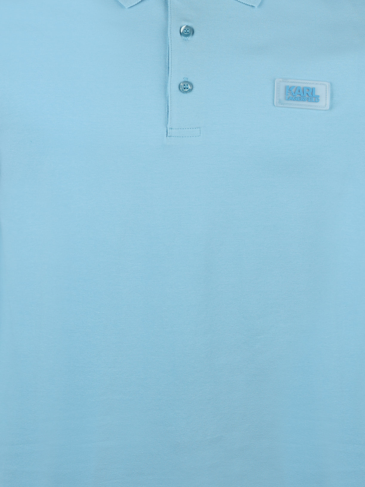Load image into Gallery viewer, Lagerfeld Jersey Polo Shirt Sky
