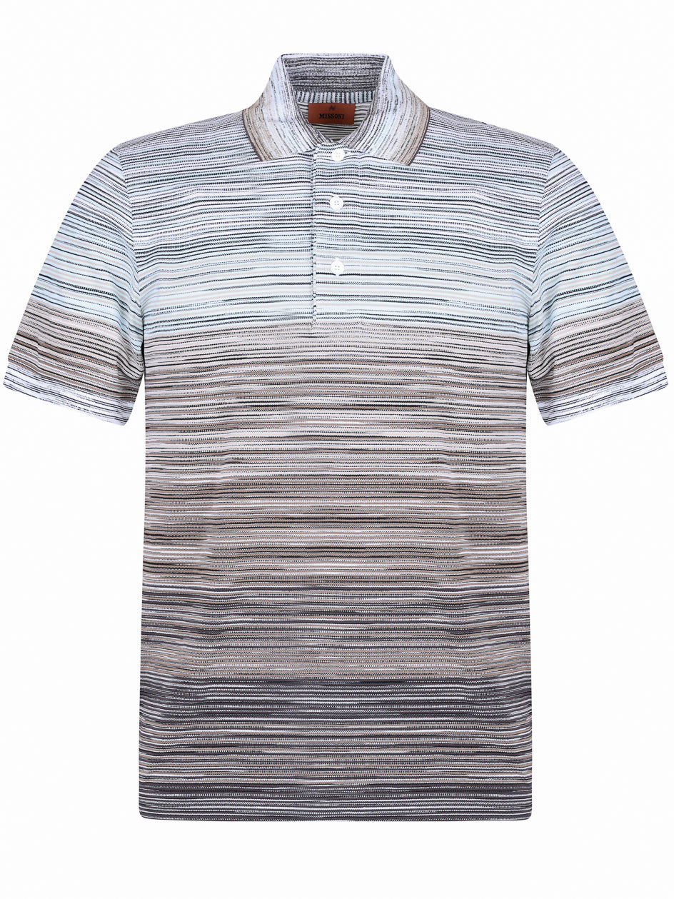 Missoni Classic Stripe Polo Shirt Beige