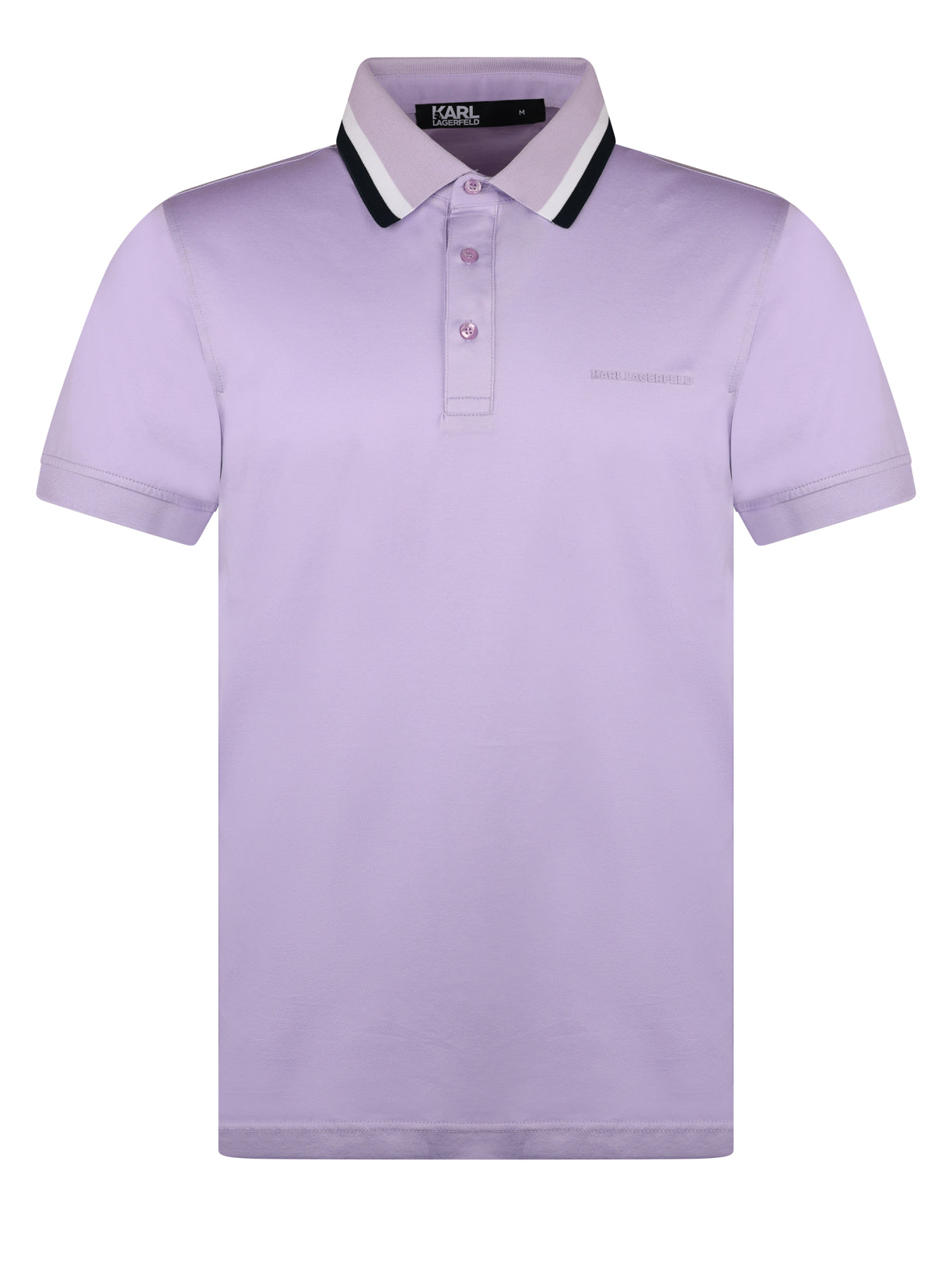 Load image into Gallery viewer, Lagerfeld Tipped Polo Shirt Lilac
