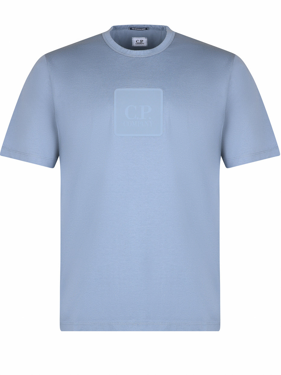 Load image into Gallery viewer, CP Company Rubber Logo Tee Grey

