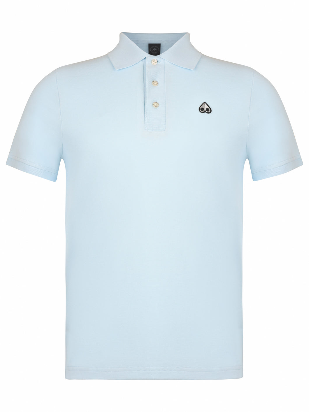 Moose Knuckles Logo Polo Shirt Sky