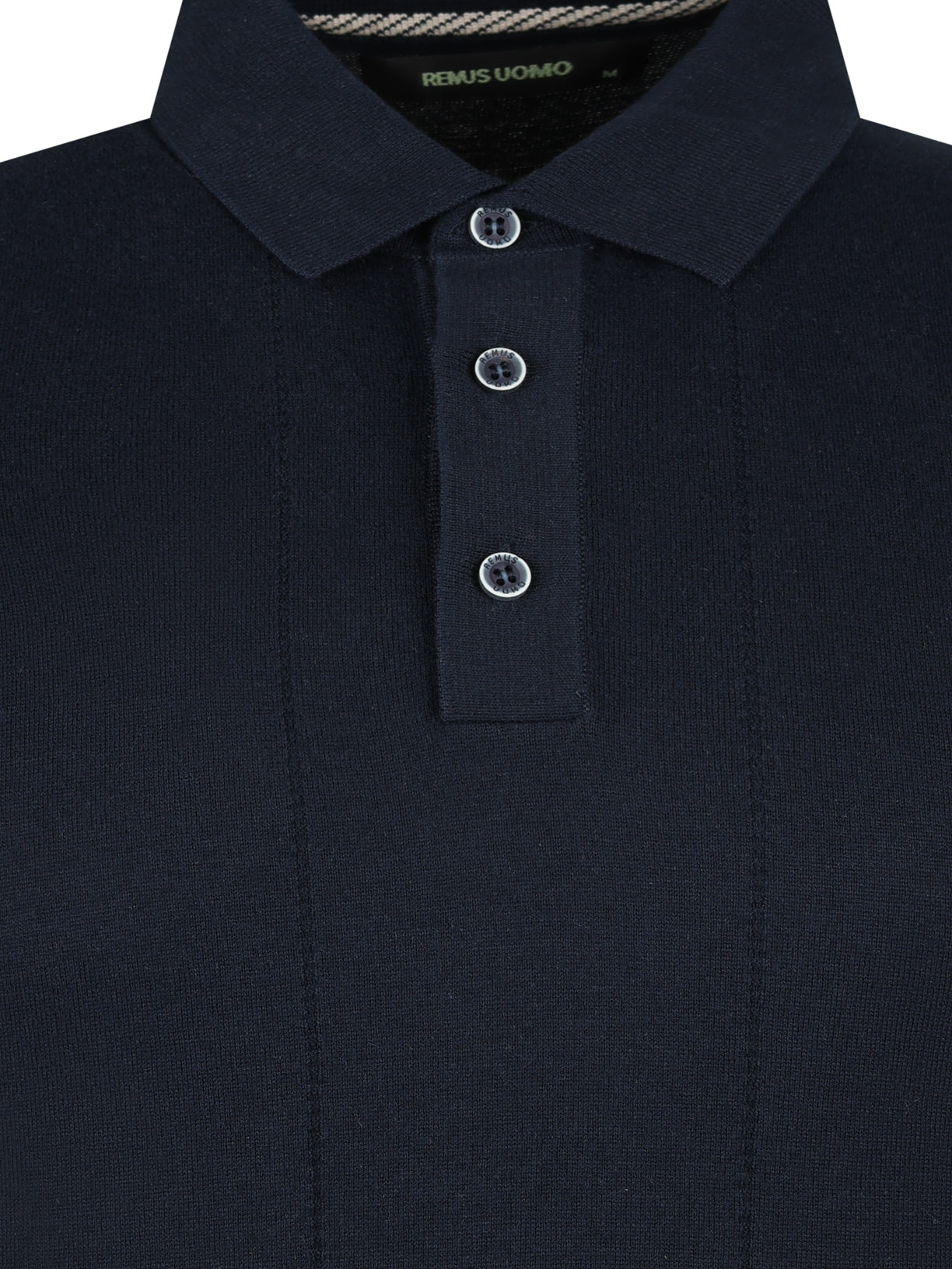 Load image into Gallery viewer, Remus Fine Knit Polo Navy
