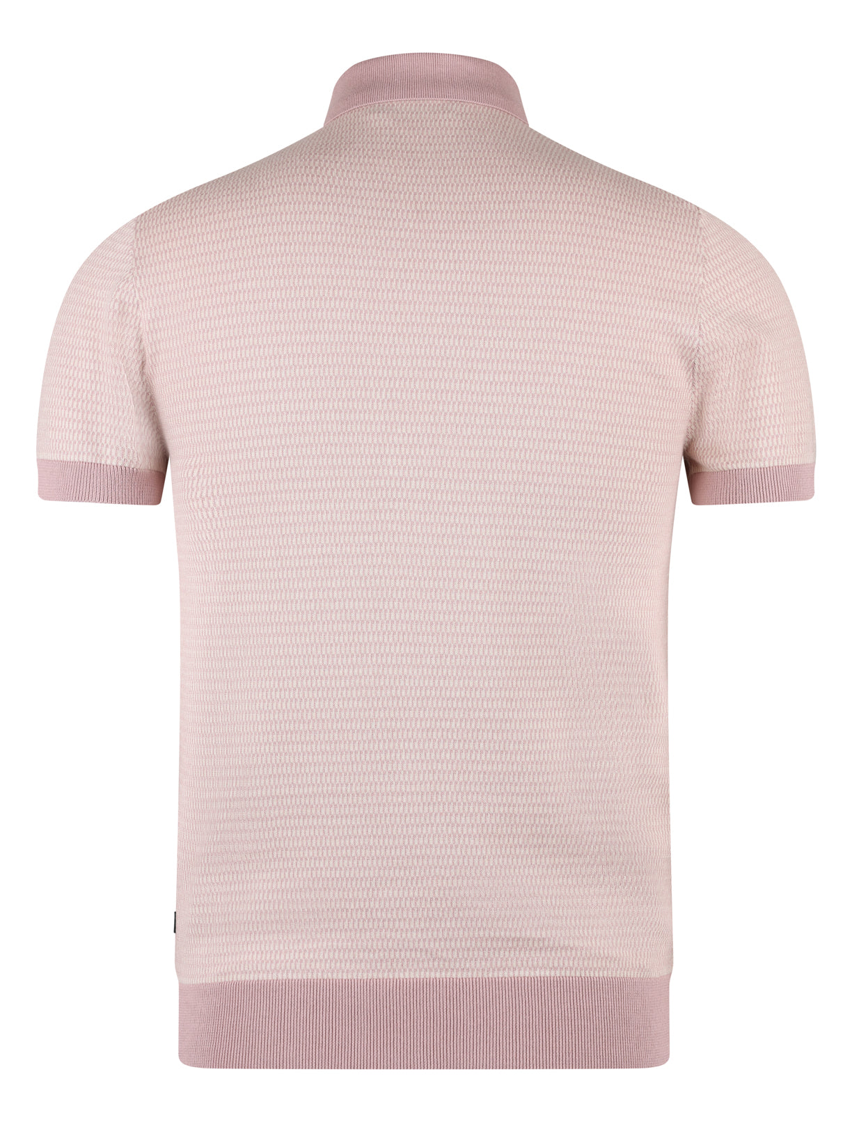 Load image into Gallery viewer, Remus Jacquard Knit Polo Pink
