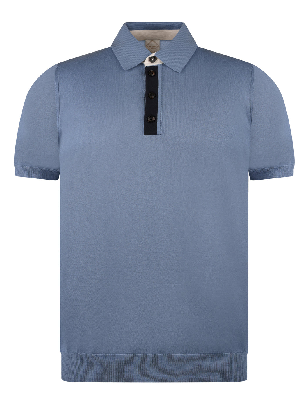 Pal Zileri Knitted Polo Blue
