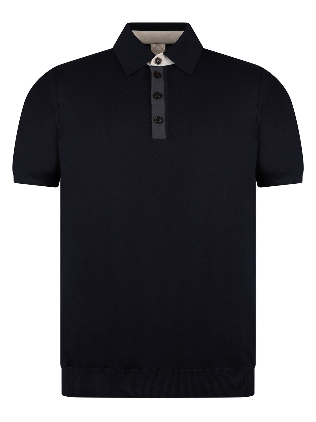 Pal Zileri Knitted Polo Navy
