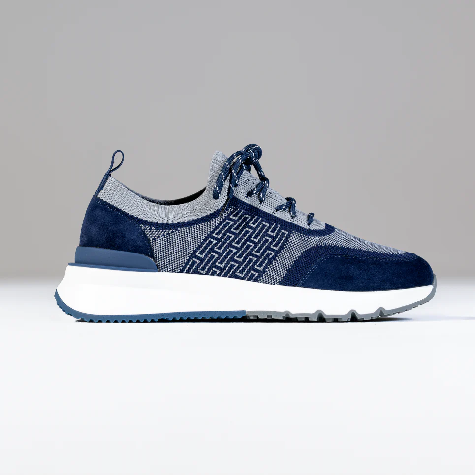 Lanka Sky Knit Trainer Navy