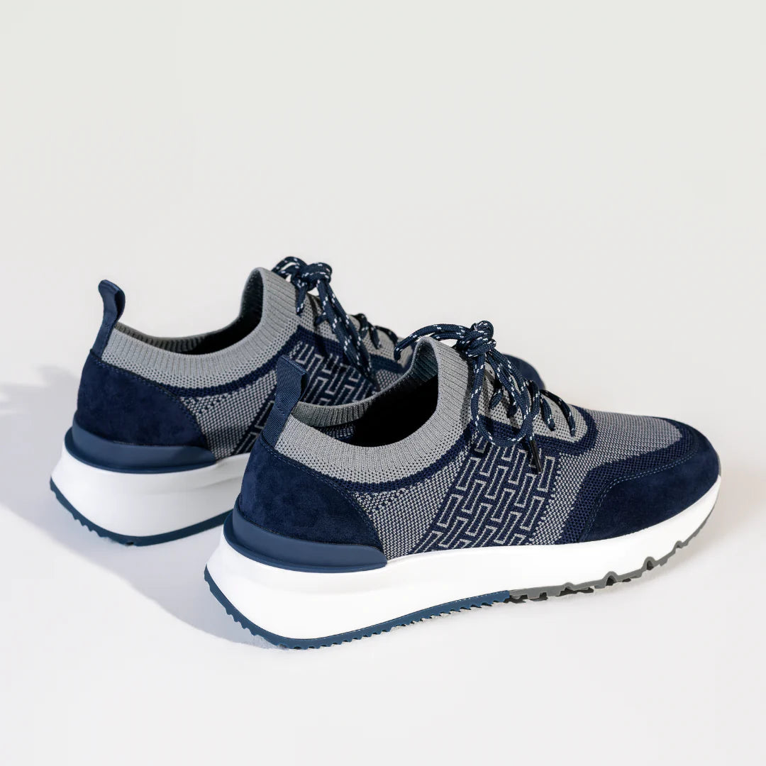 Lanka Sky Knit Trainer Navy