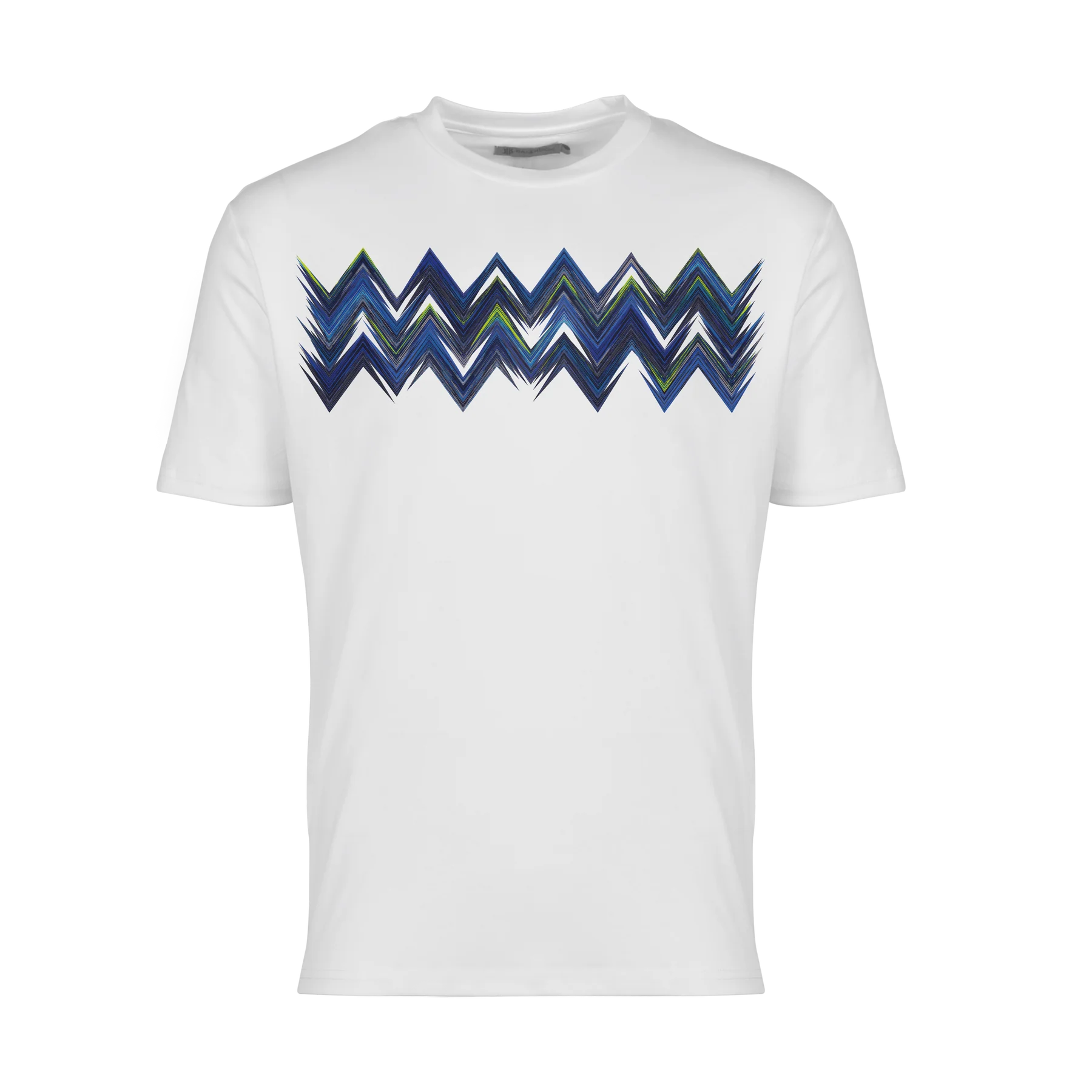 Moda Bandidos Space Zig Blue Tee White