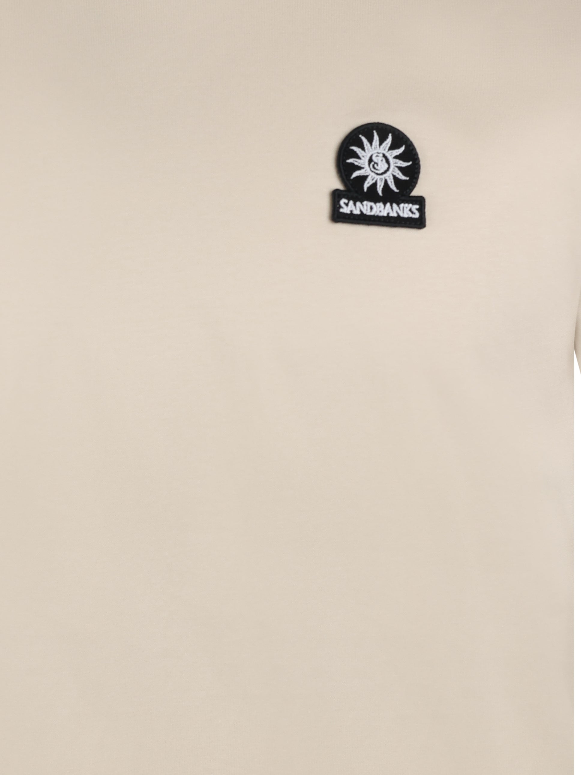Sandbanks Badge Logo Tee Stone