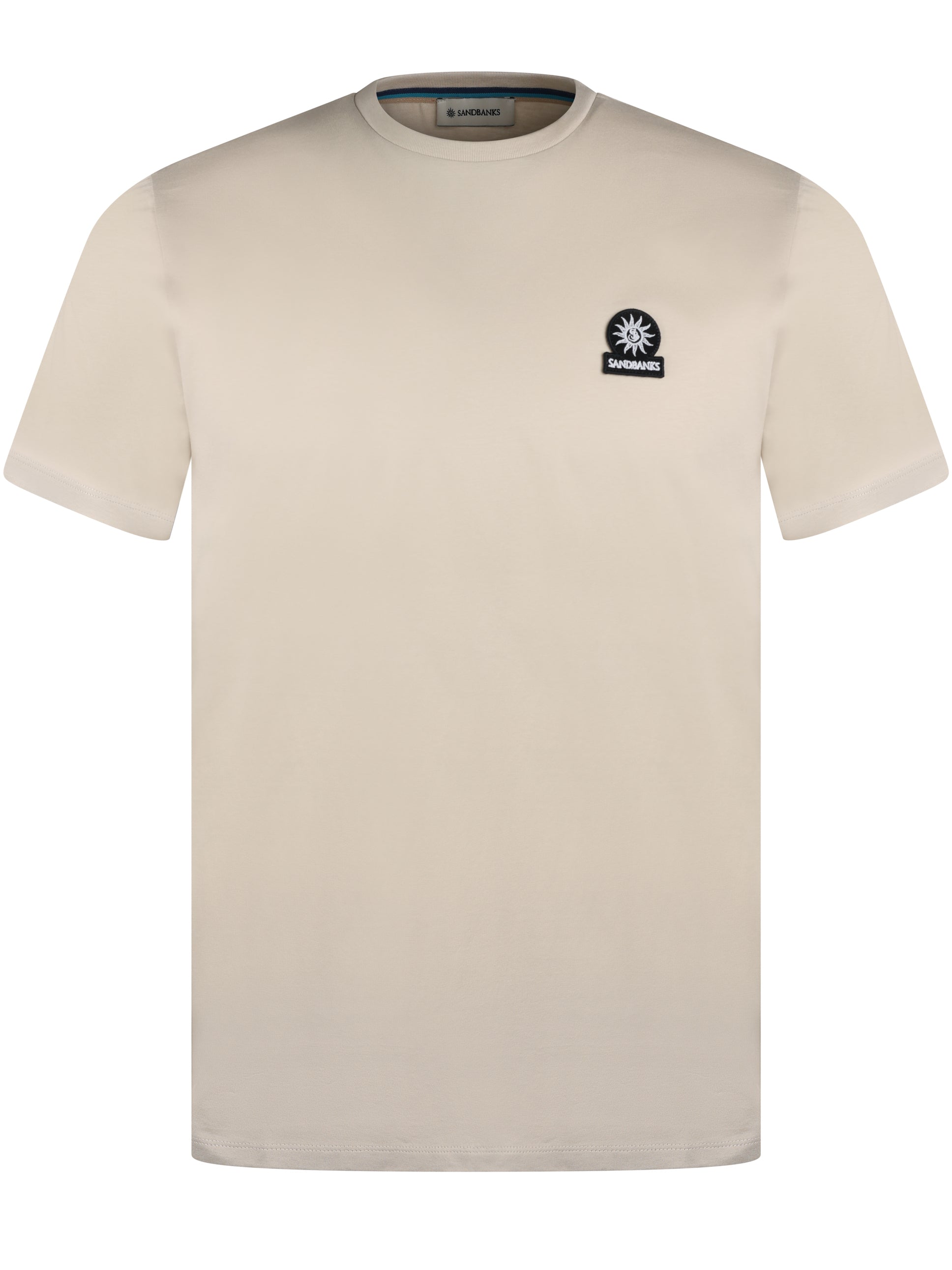 Sandbanks Badge Logo Tee Stone
