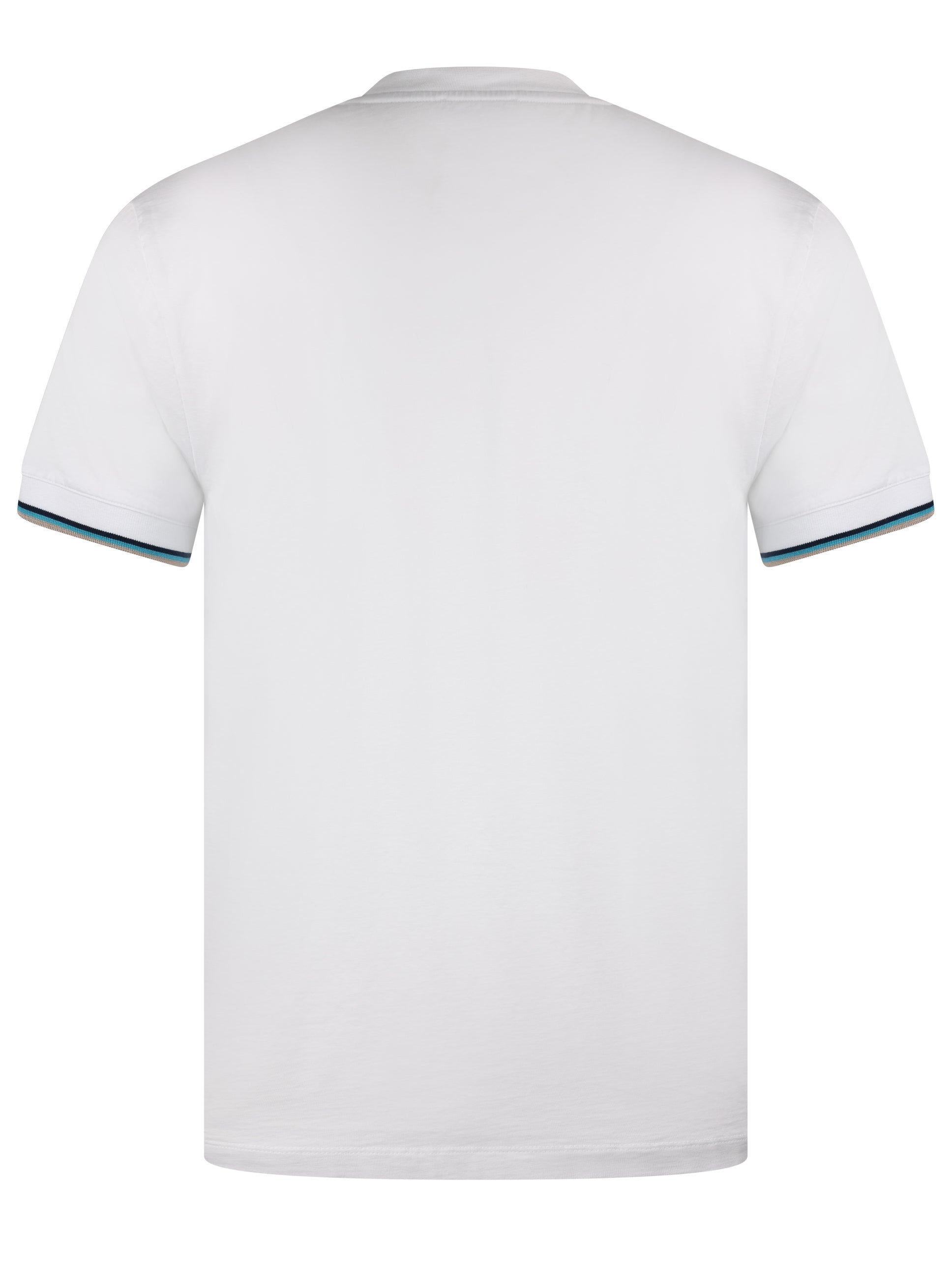Sandbanks Tipped Logo Tee White