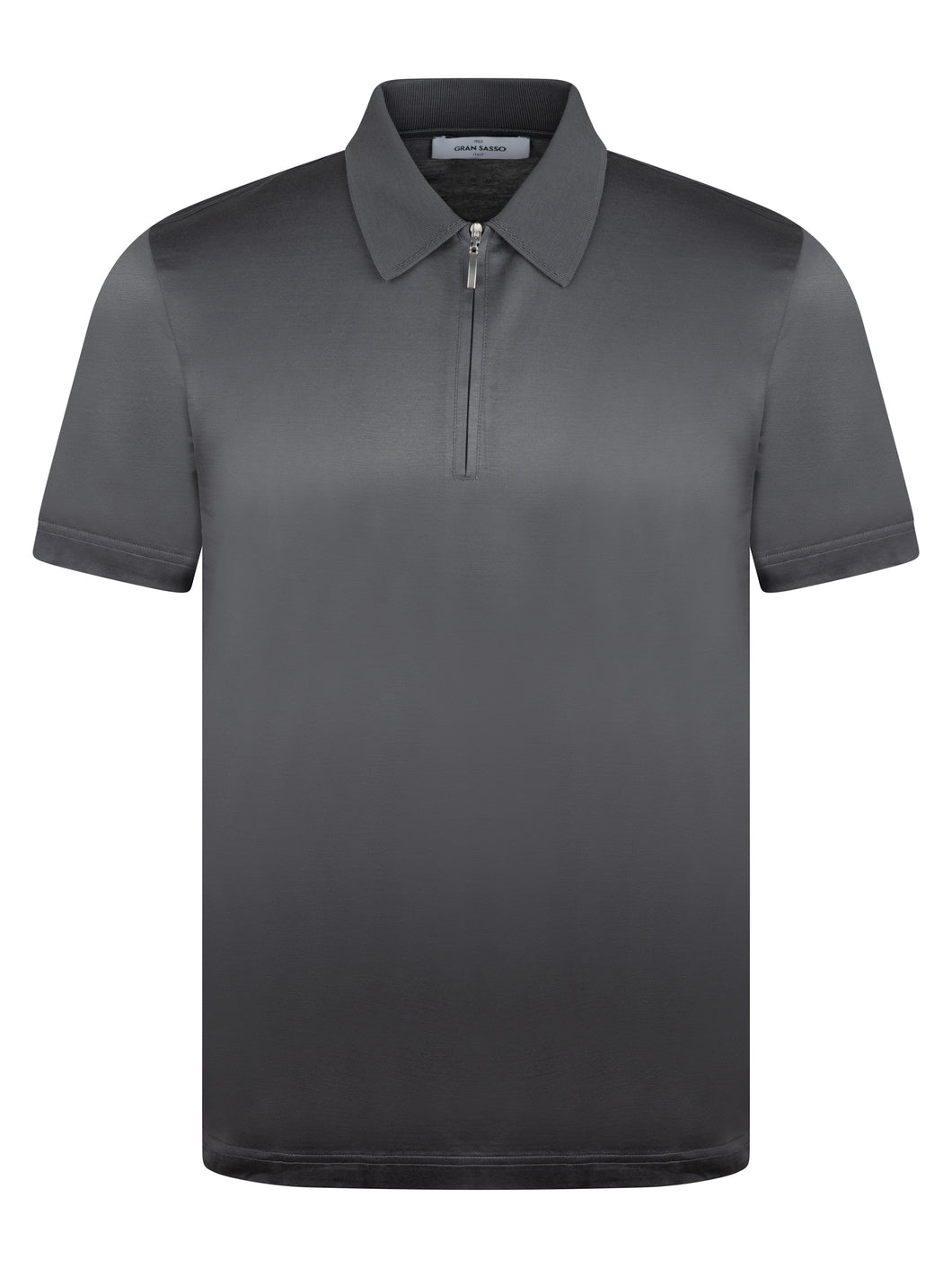 Gran Sasso Mercerised Zip Charcoal