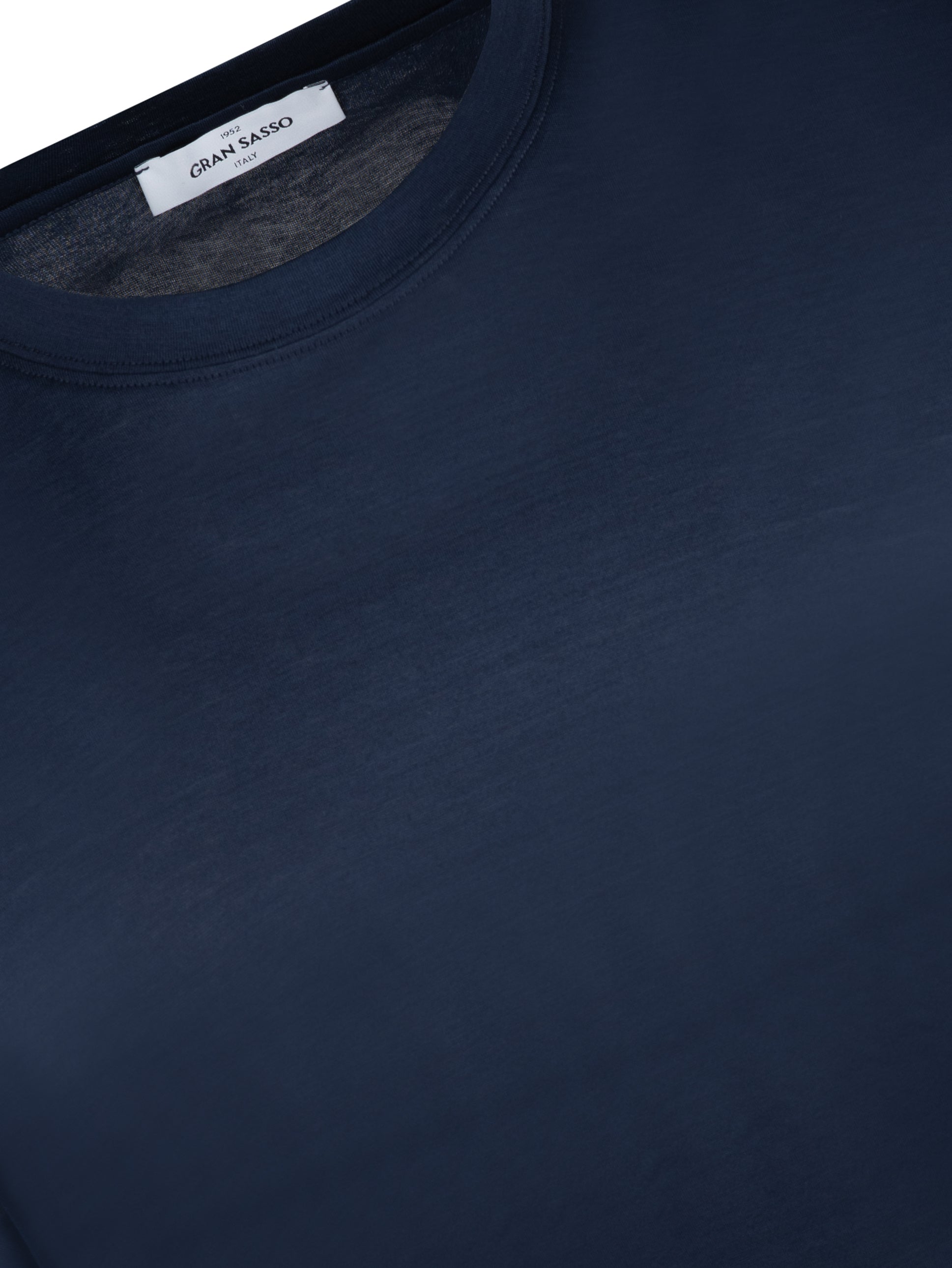 Load image into Gallery viewer, Gran Sasso Mercerised Tee Navy
