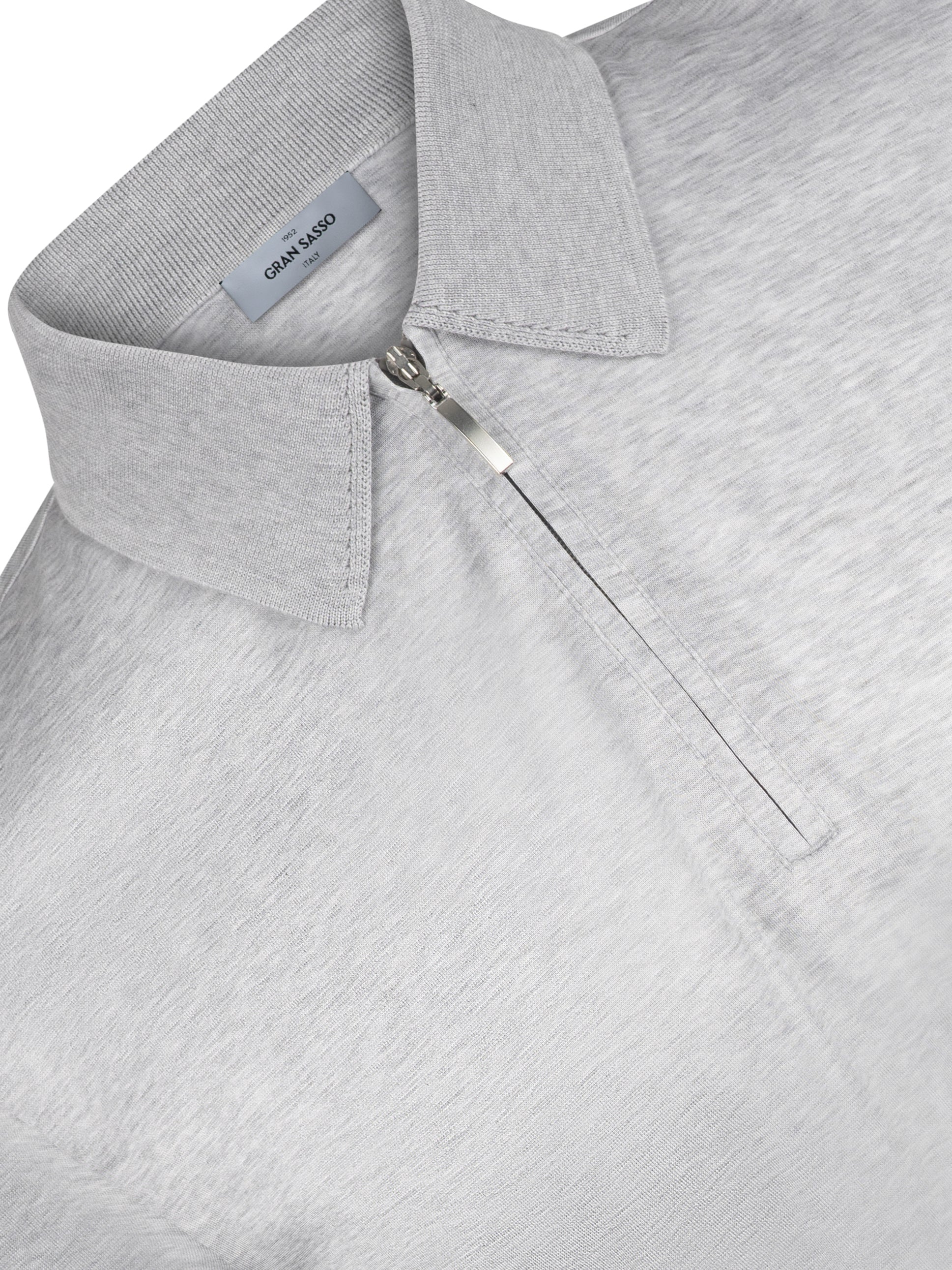 Load image into Gallery viewer, Gran Sasso Mercerised Zip Silver
