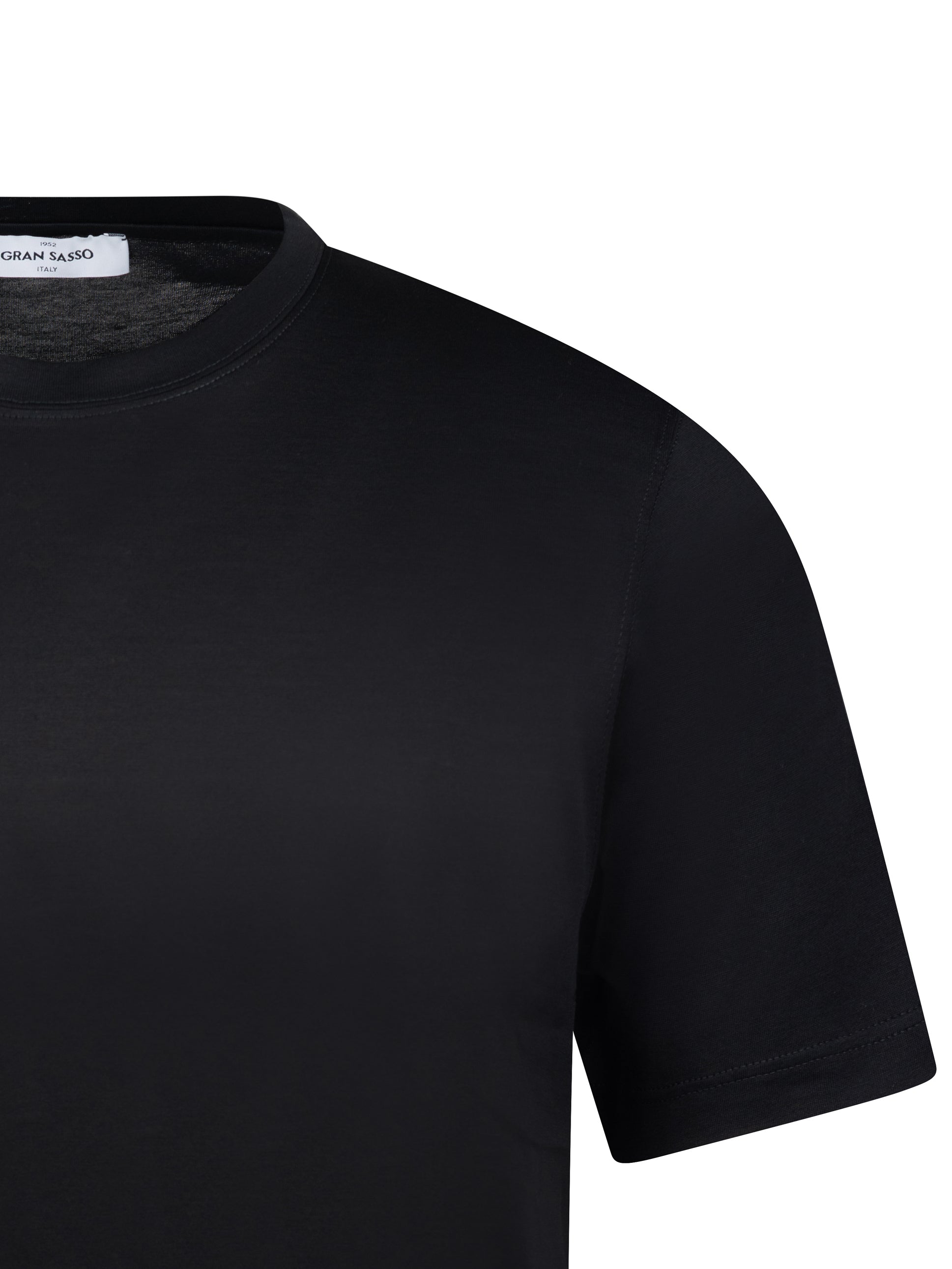 Gran Sasso Mercerised Tee Black