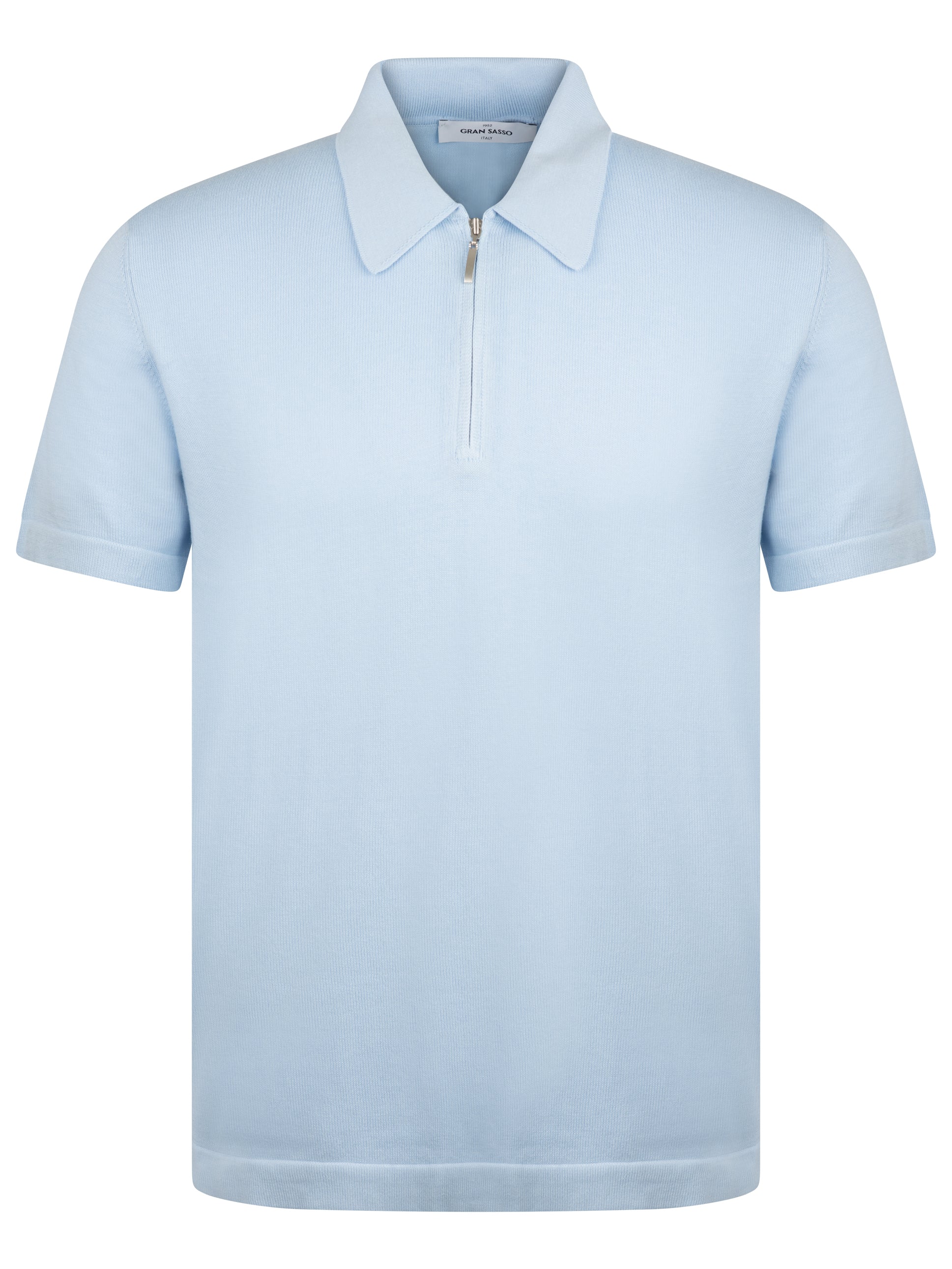 Load image into Gallery viewer, Gran Sasso Egyptian Cotton Zip Sky
