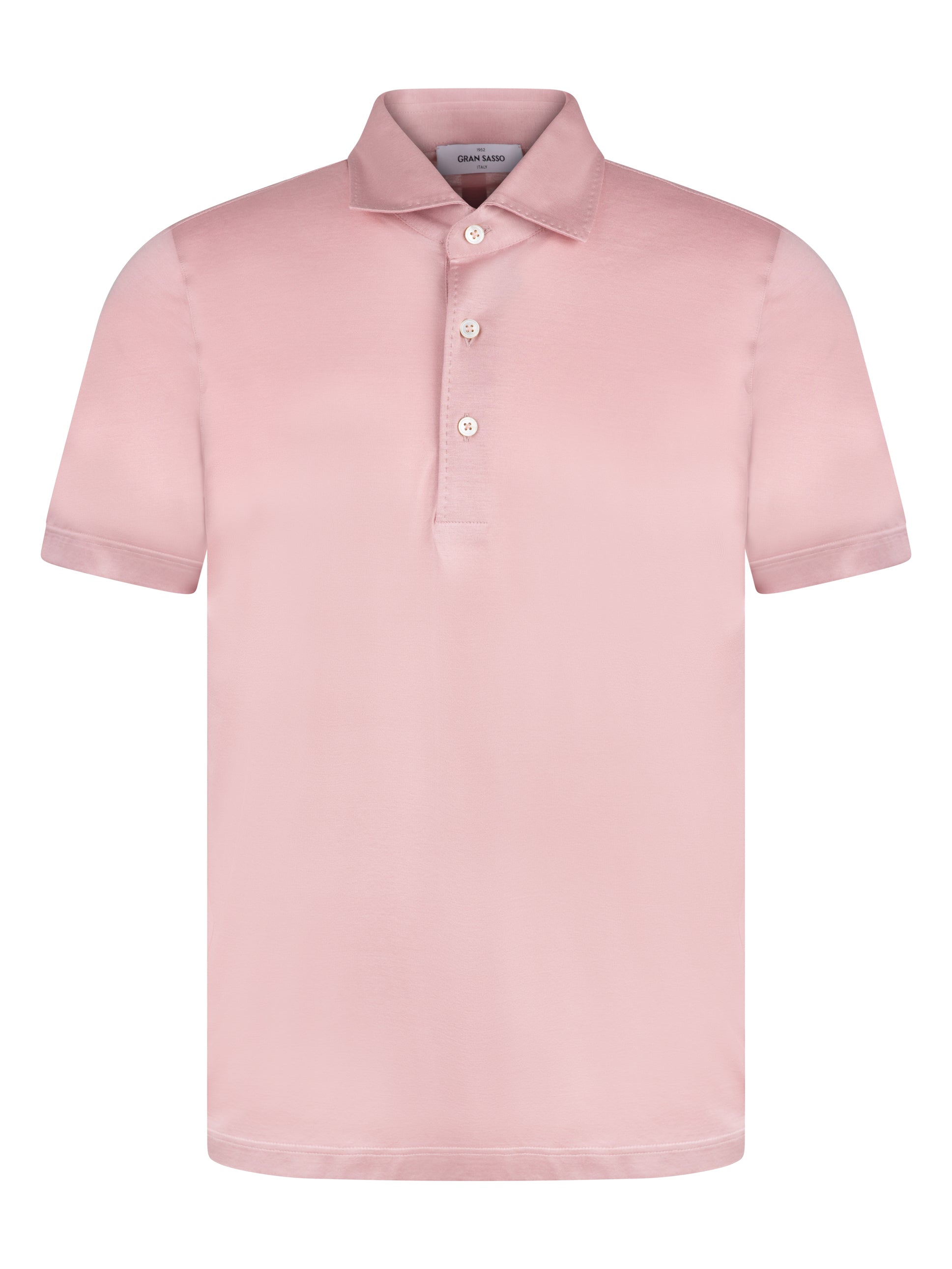 Load image into Gallery viewer, Gran Sasso Mercerised Polo Pink
