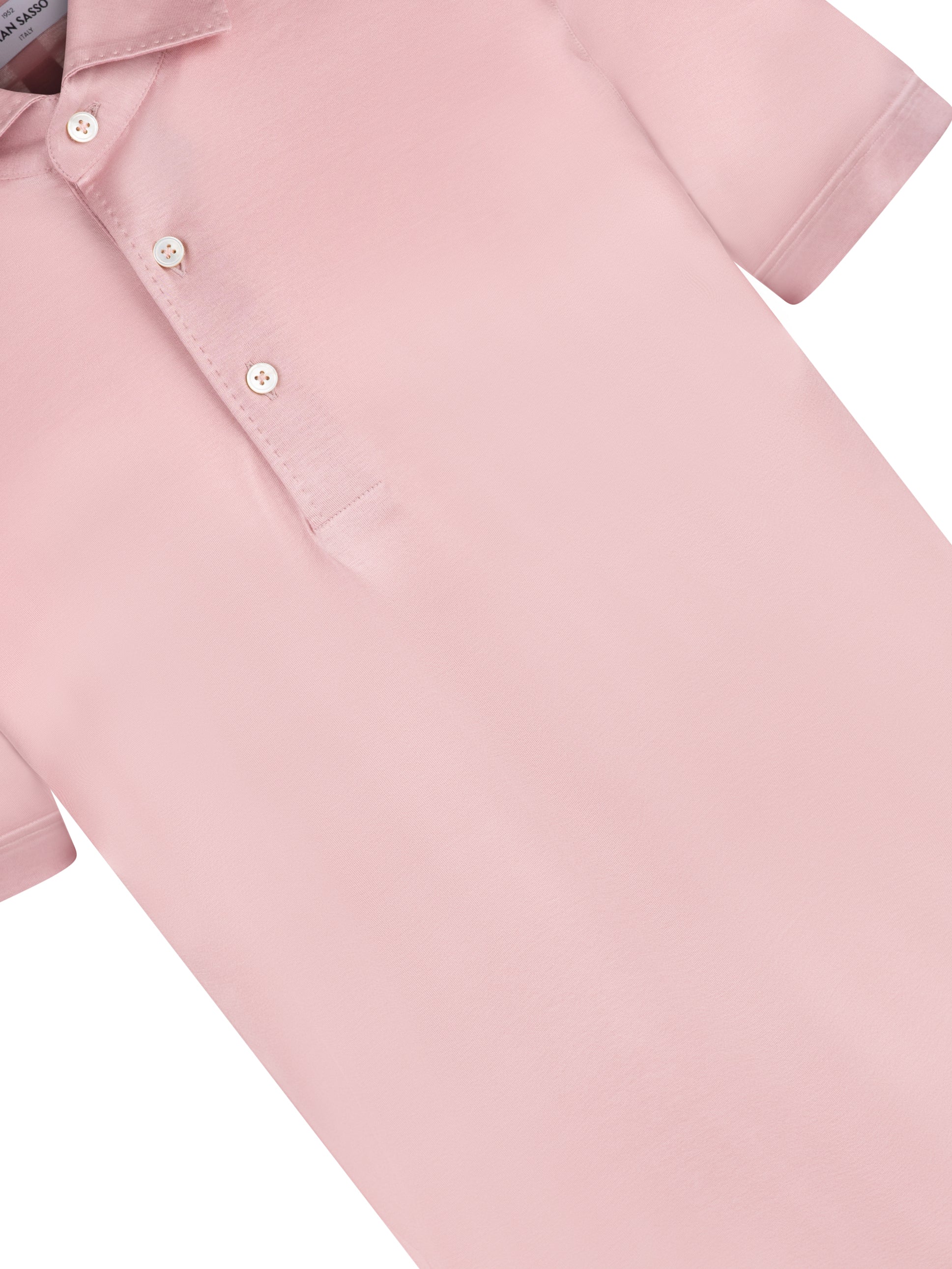 Load image into Gallery viewer, Gran Sasso Mercerised Polo Pink
