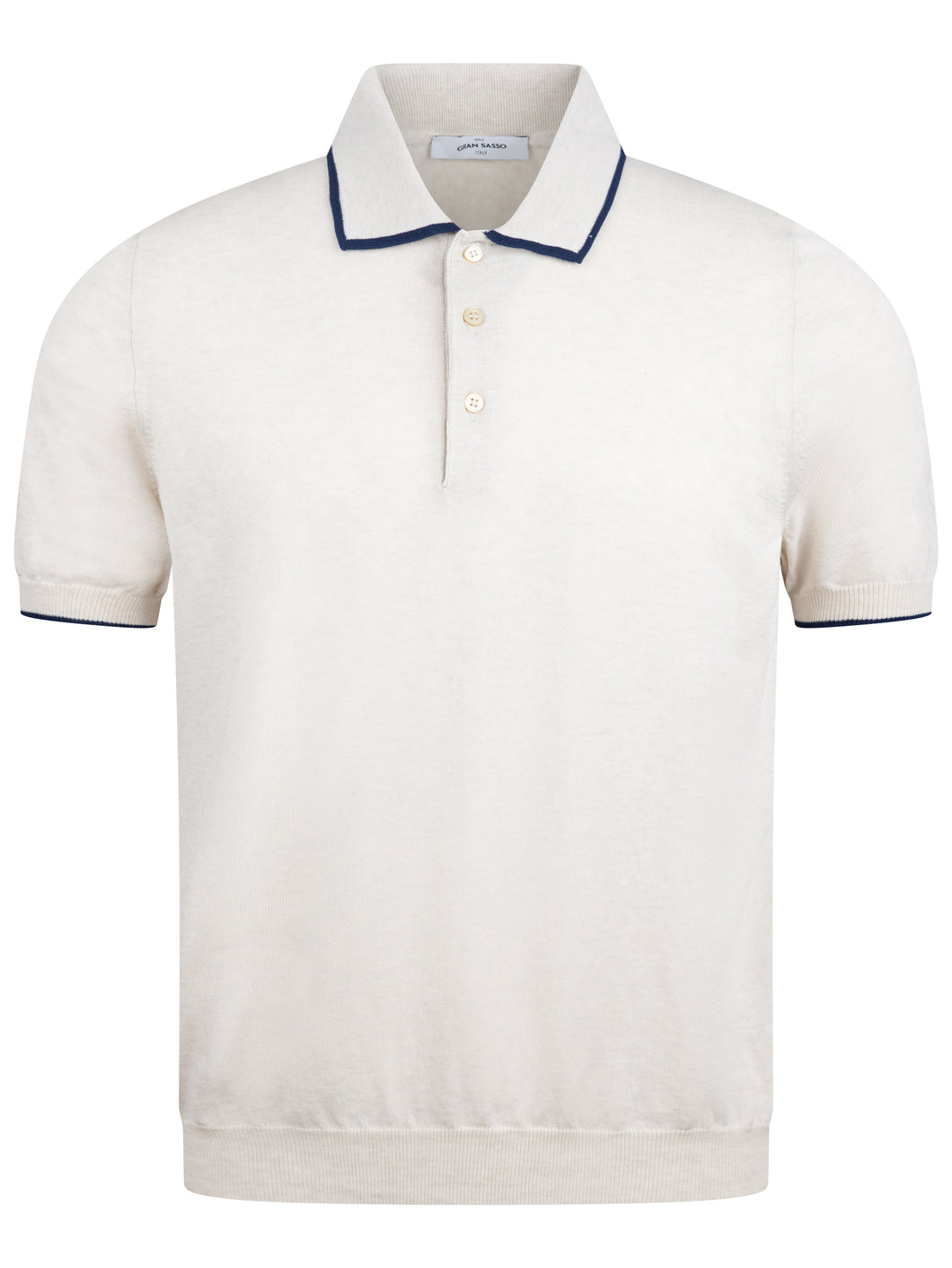 Gran Sasso Tipped Collar Beige