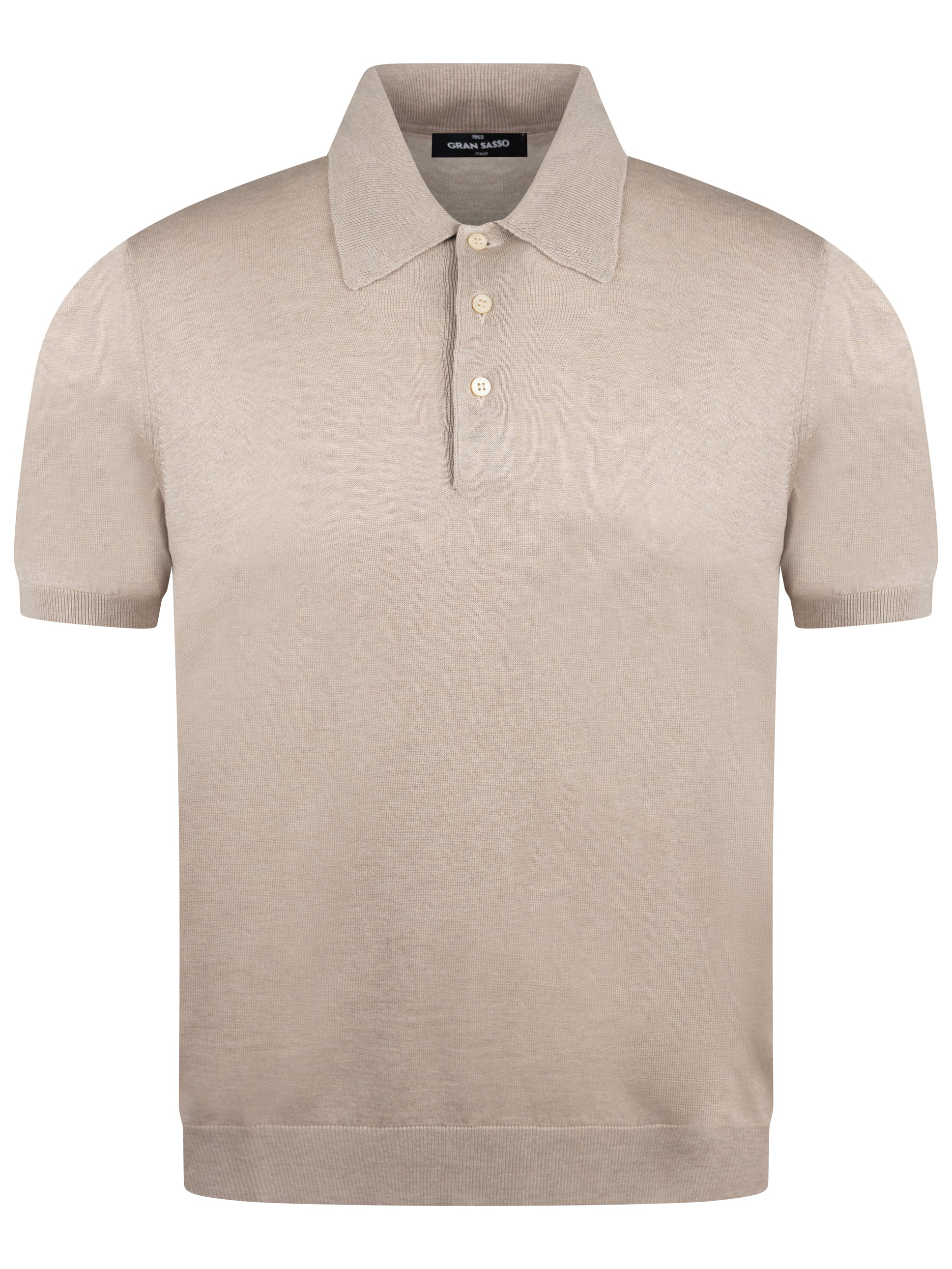 Load image into Gallery viewer, Gran Sasso Silk Knit Polo Beige
