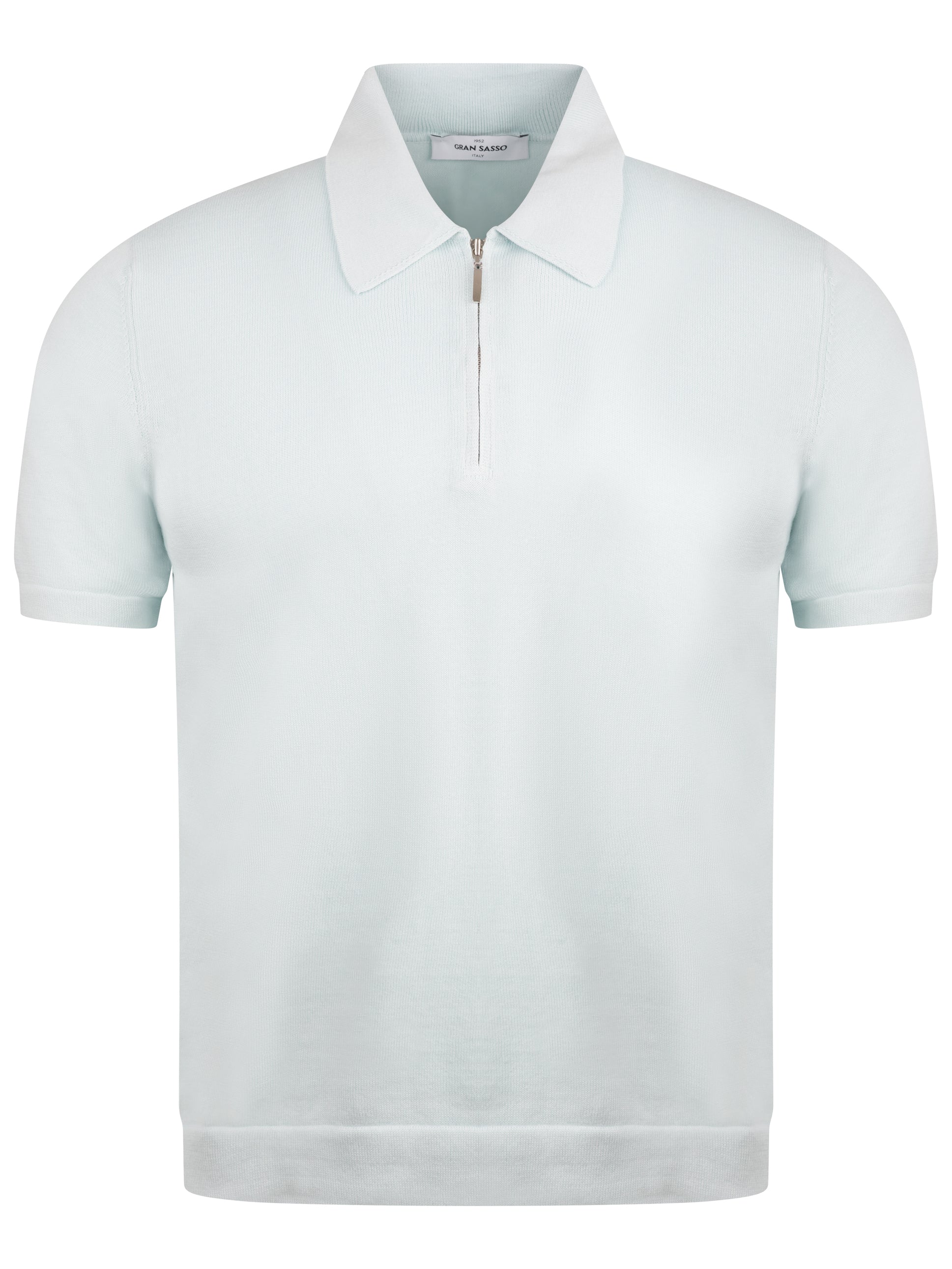 Load image into Gallery viewer, Gran Sasso Egyptian Cotton Zip Mint
