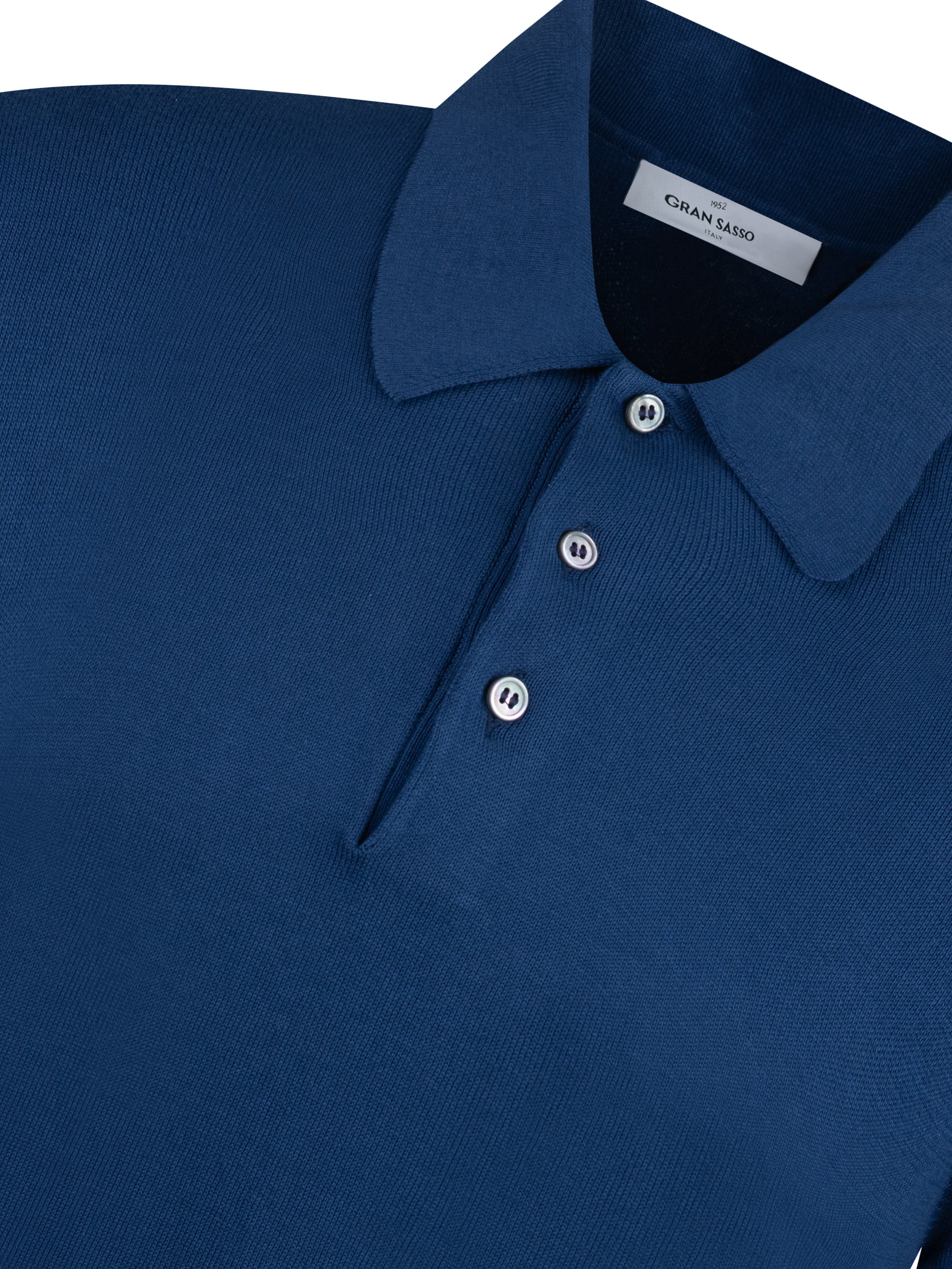 Load image into Gallery viewer, Gran Sasso Egyptian Cotton Knit Indigo
