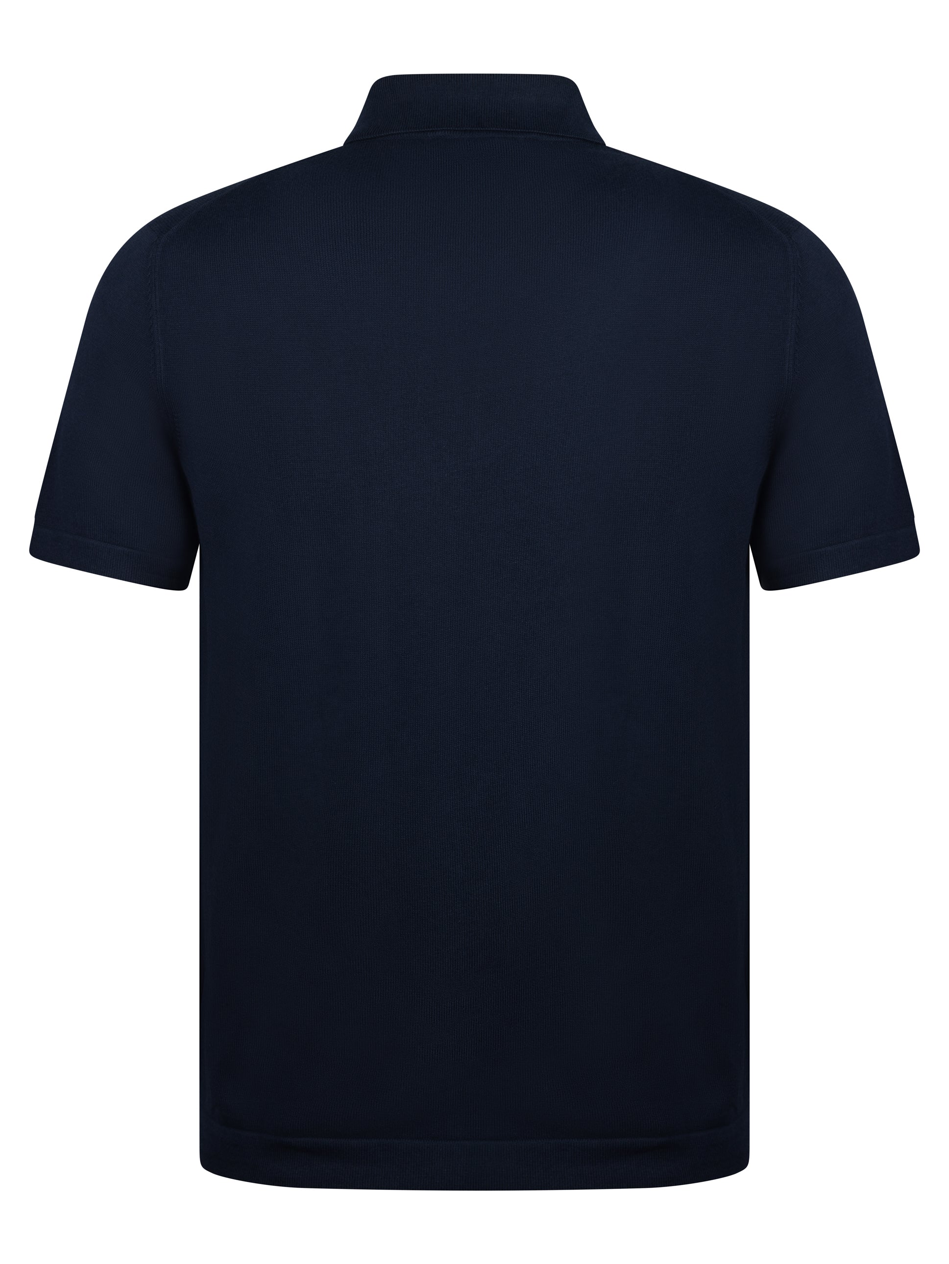 Load image into Gallery viewer, Gran Sasso Egyptian Cotton Zip Navy
