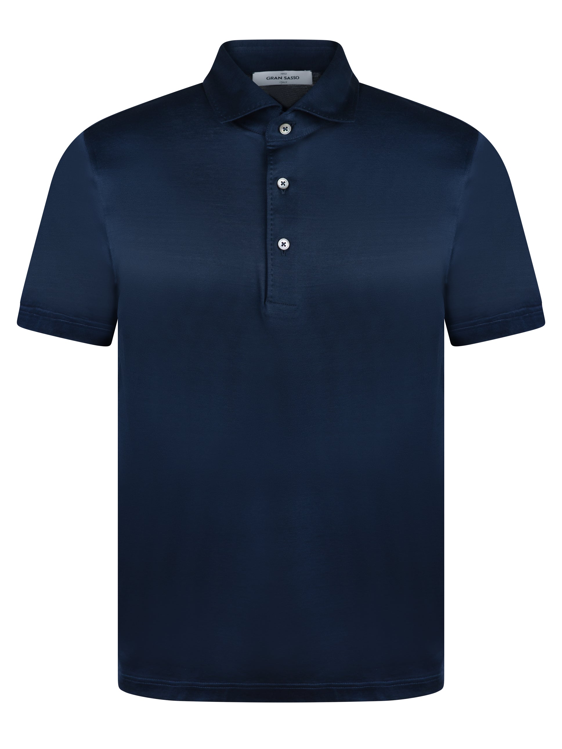 Load image into Gallery viewer, Gran Sasso Mercerised Polo Navy

