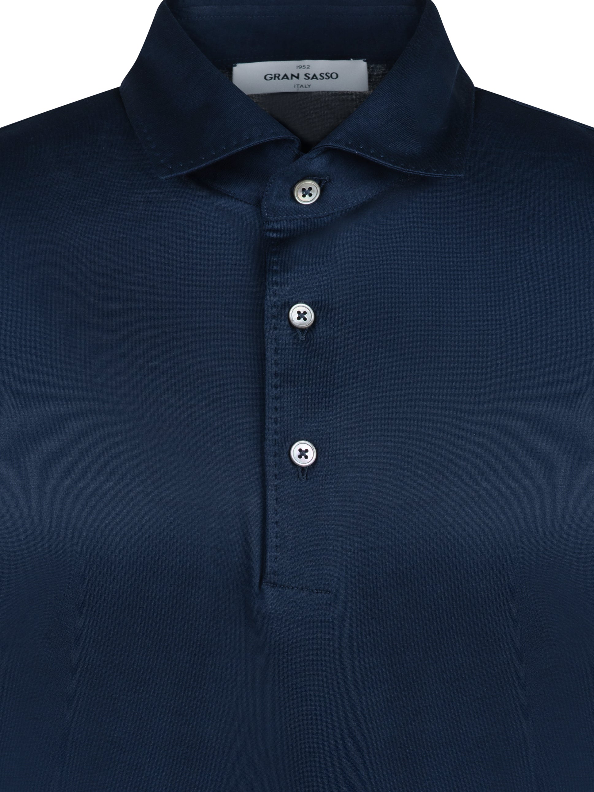 Load image into Gallery viewer, Gran Sasso Mercerised Polo Navy
