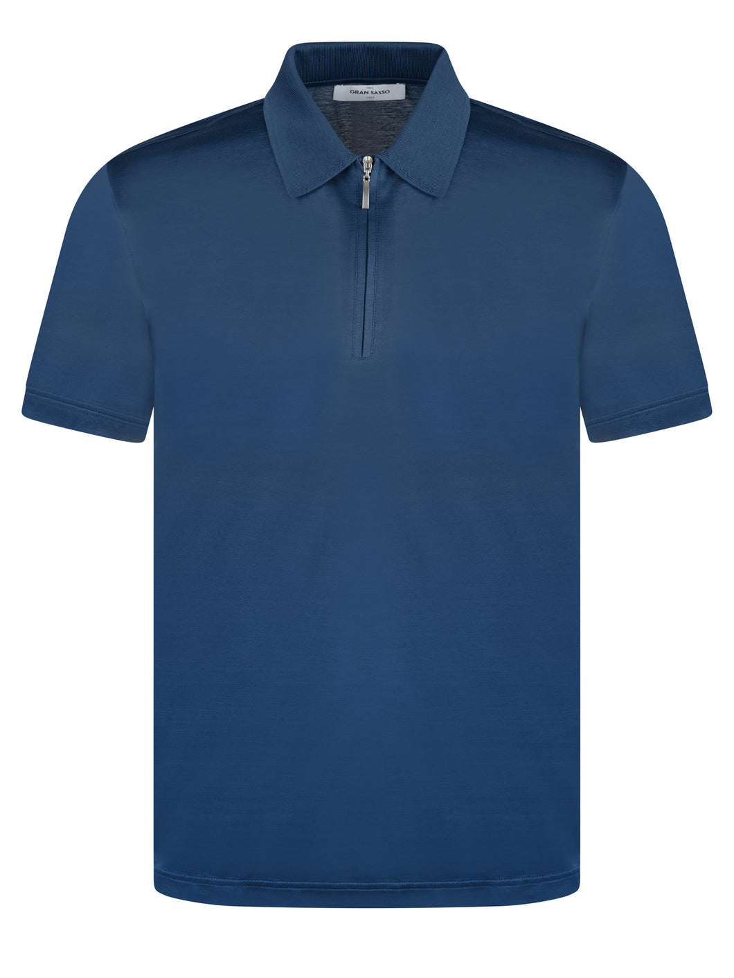 Gran Sasso Mercerised Zip Navy