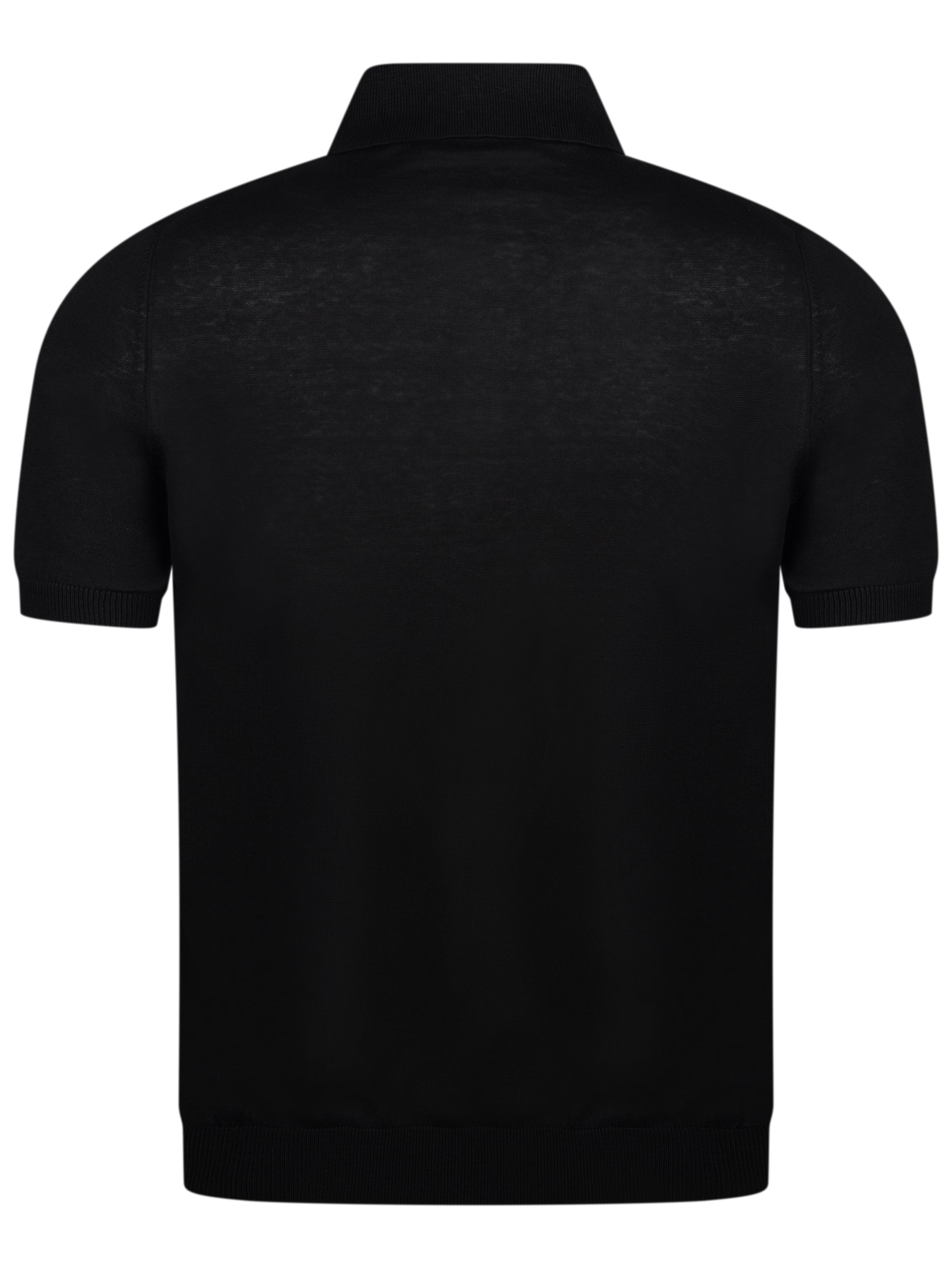 Load image into Gallery viewer, Gran Sasso Silk Knit Polo Black
