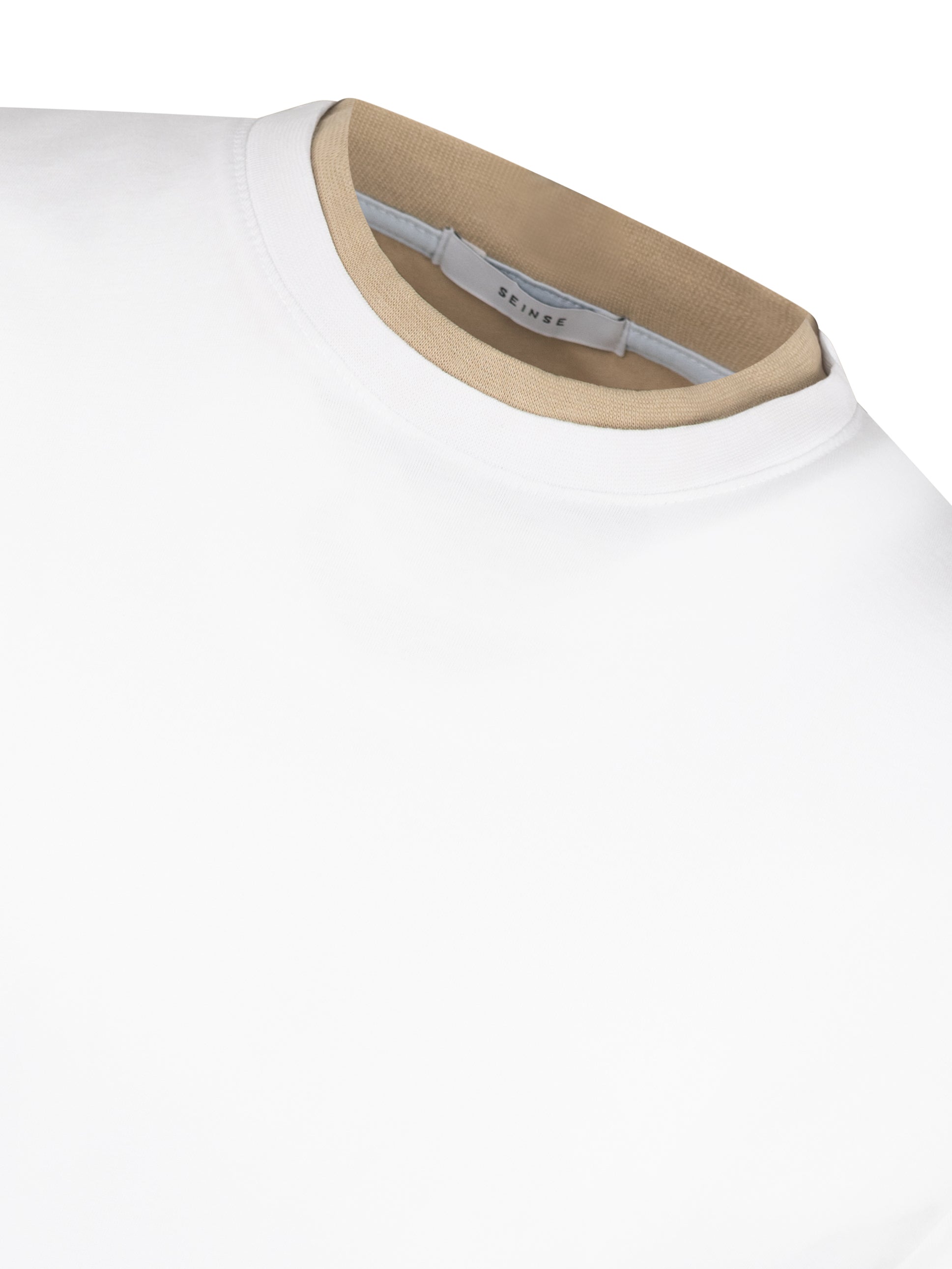 Load image into Gallery viewer, Sseinse Contrast Tee White
