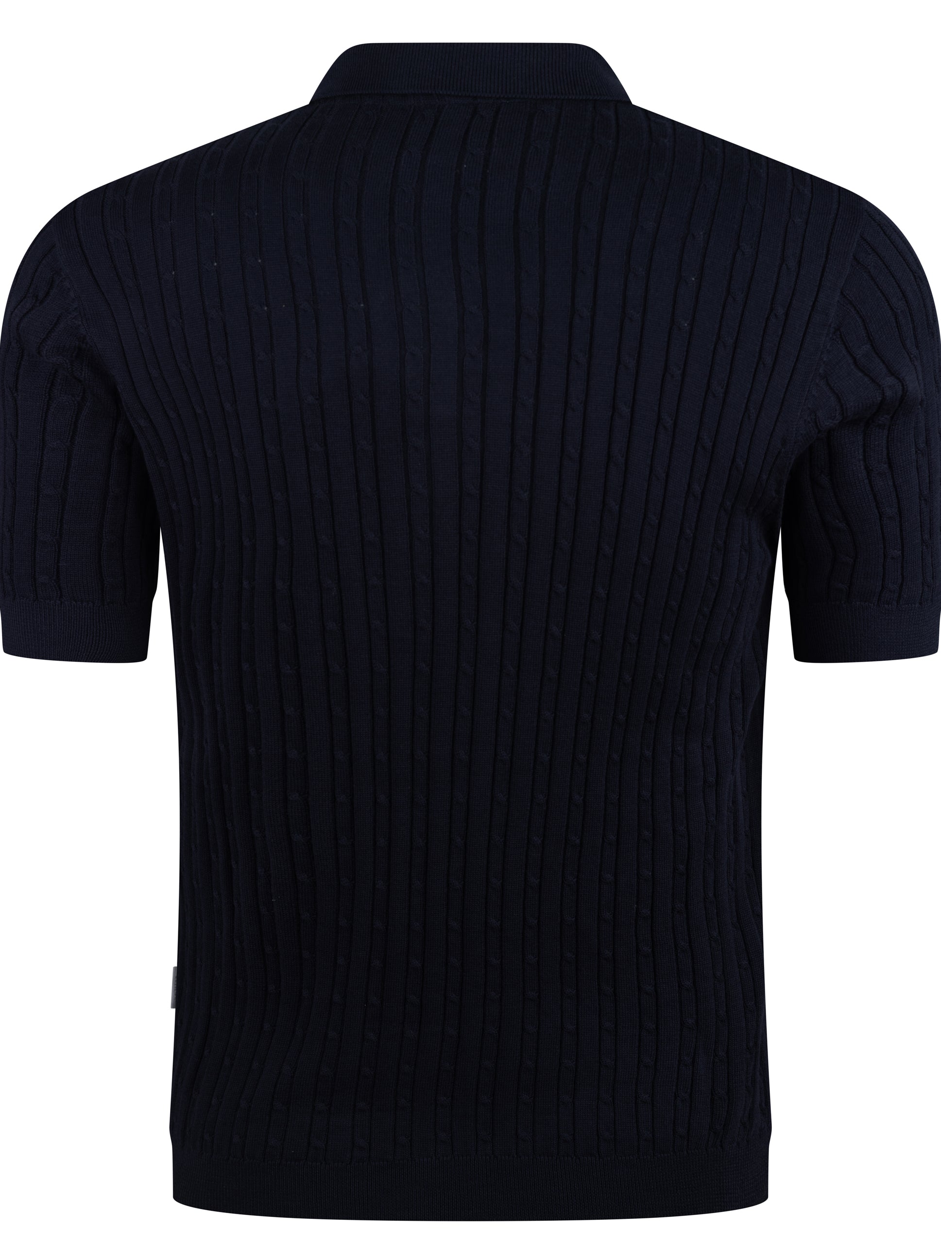 Load image into Gallery viewer, Sseinse Rib Knit Polo Navy

