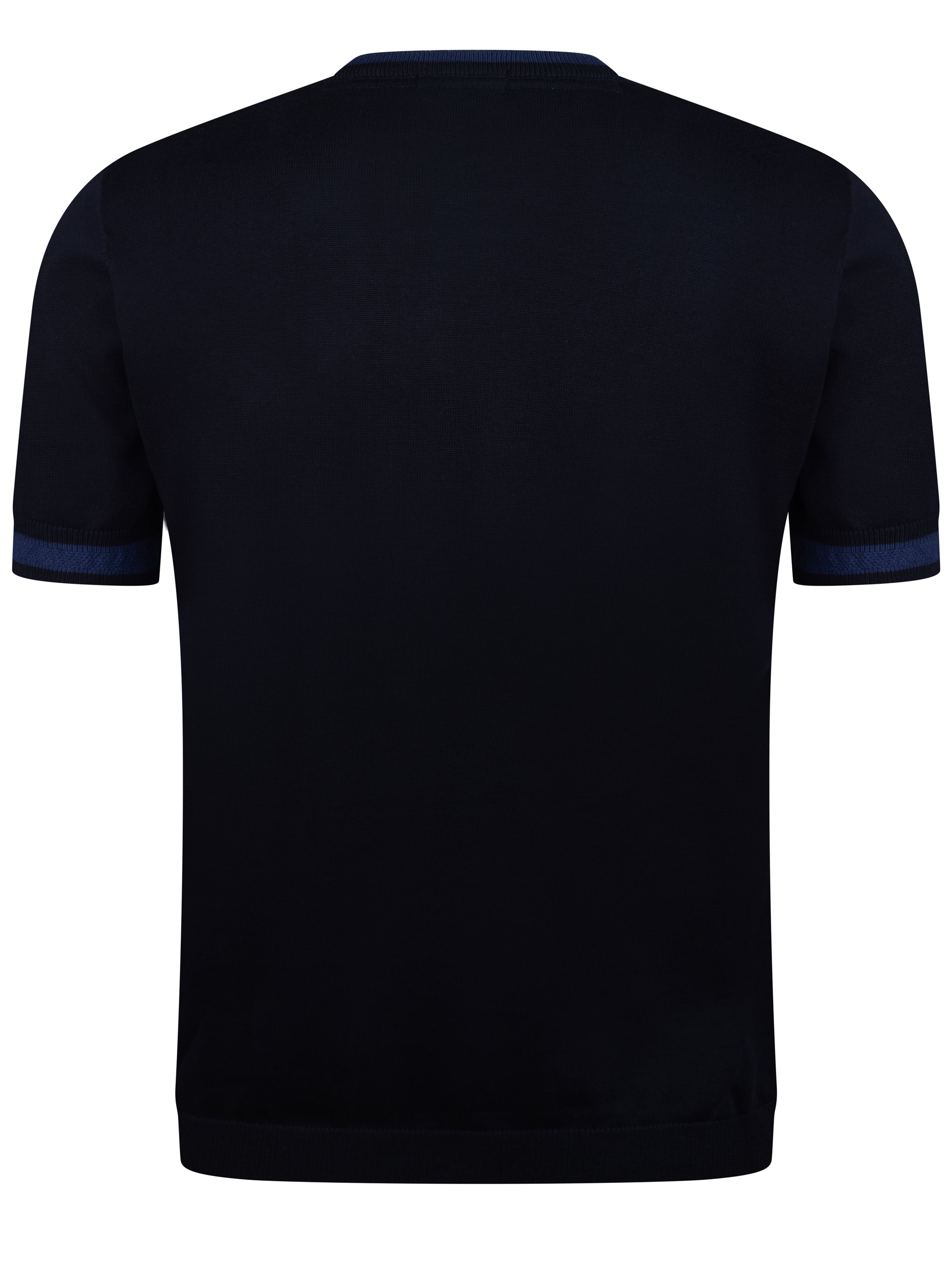 Load image into Gallery viewer, Sseinse Contrast Knit Tee Navy
