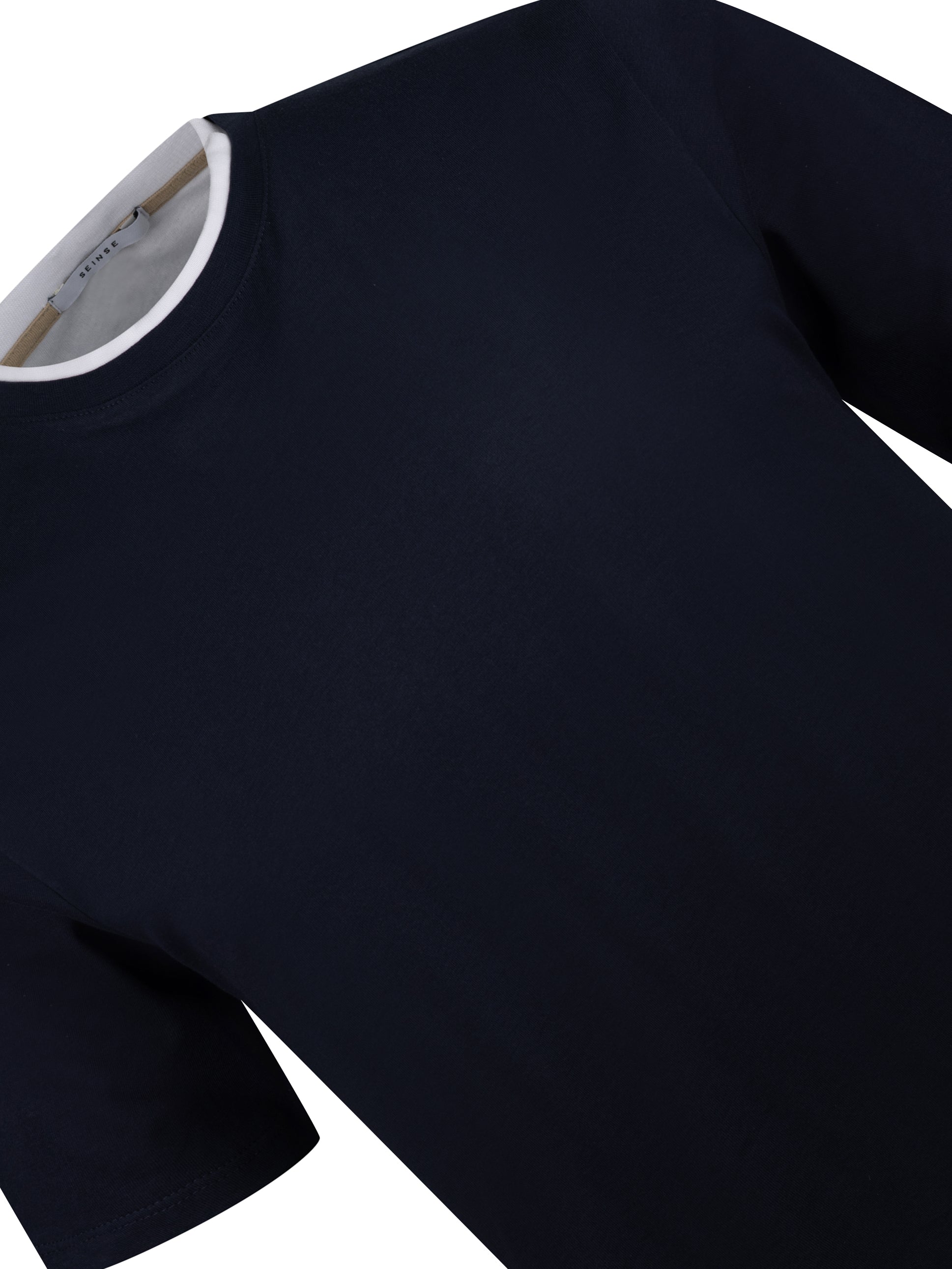 Load image into Gallery viewer, Sseinse Contrast Tee Navy
