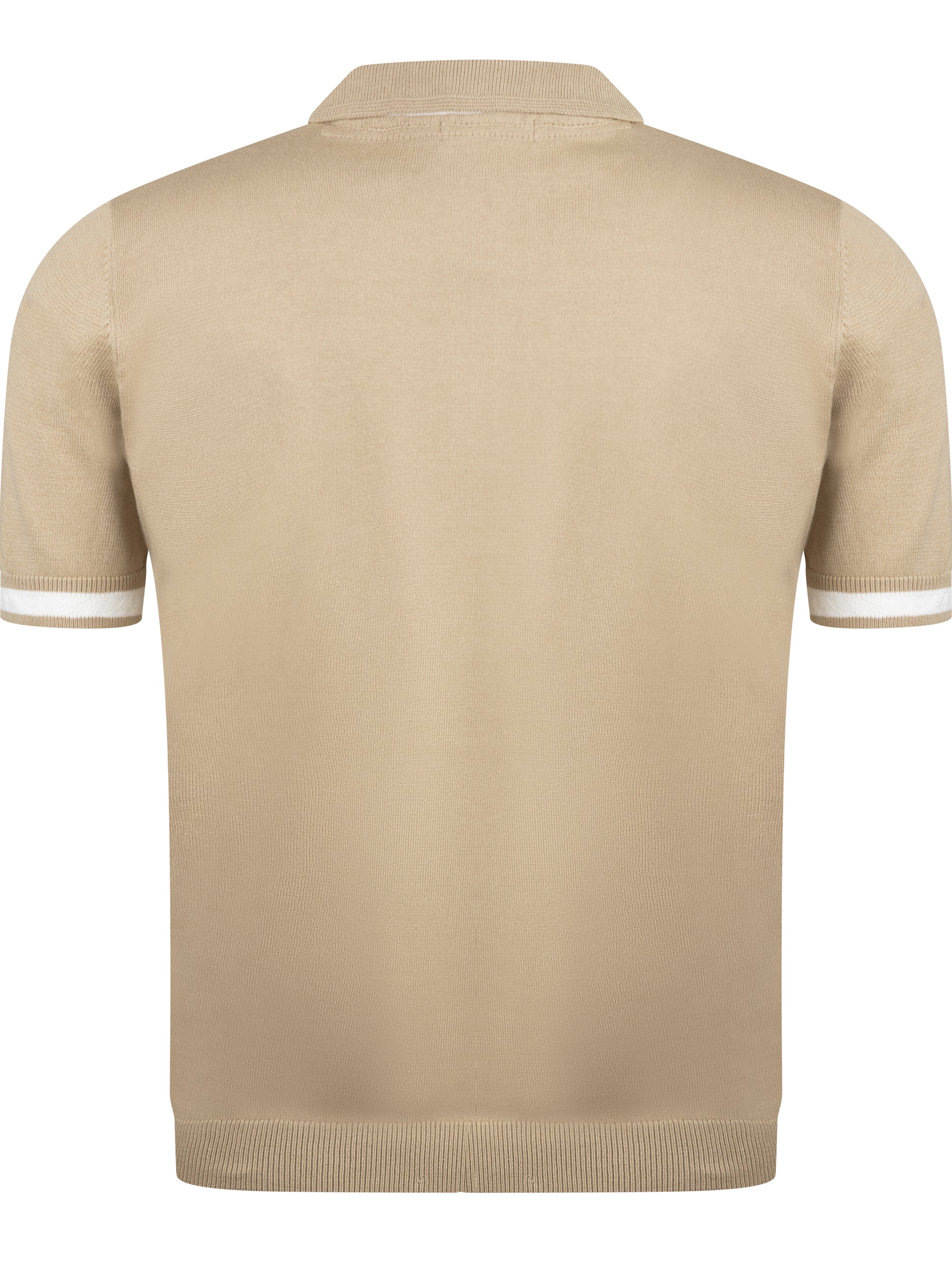 Load image into Gallery viewer, Sseinse Contrast Knit Polo Beige
