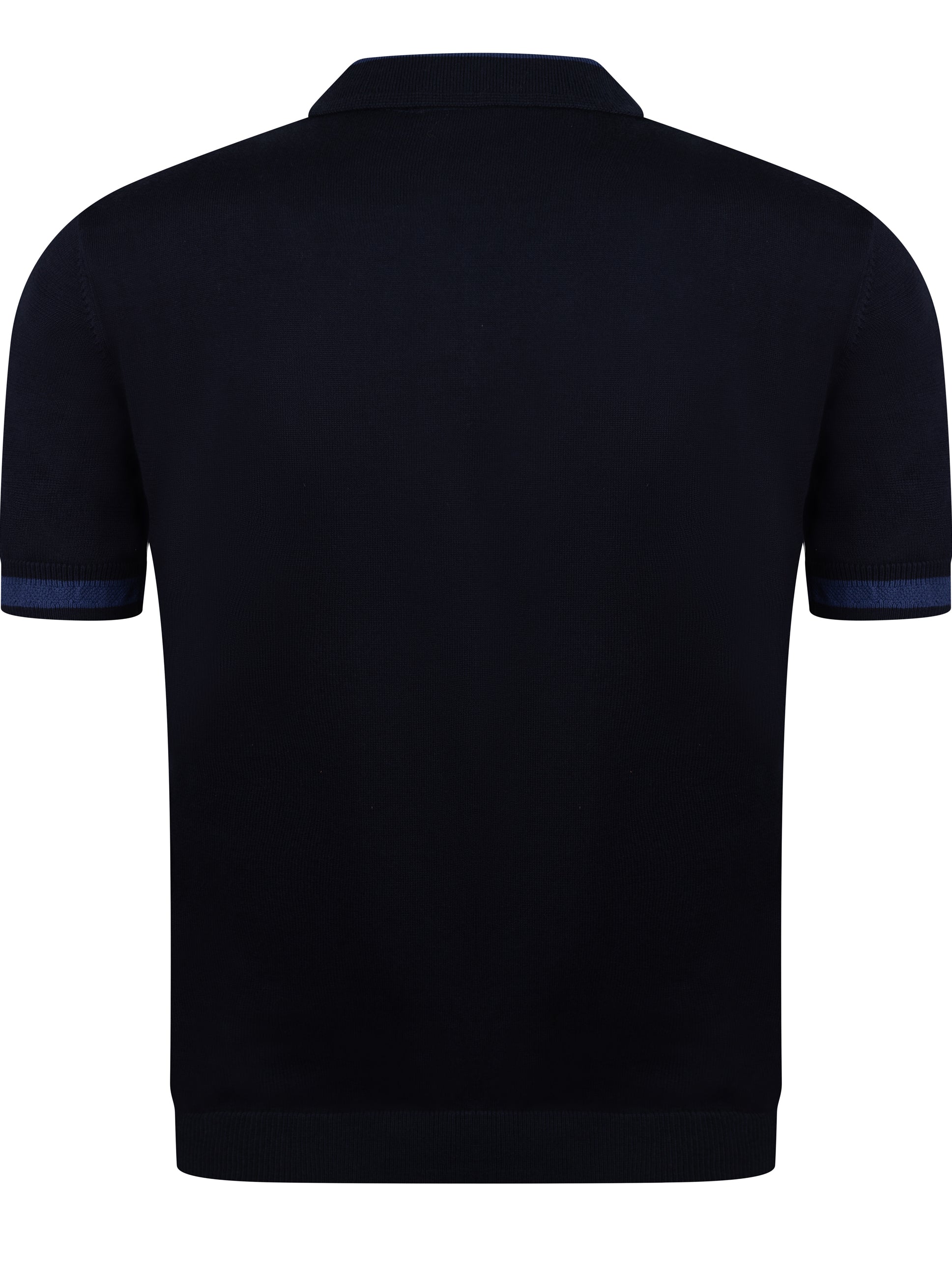 Load image into Gallery viewer, Sseinse Contrast Knit Polo Navy

