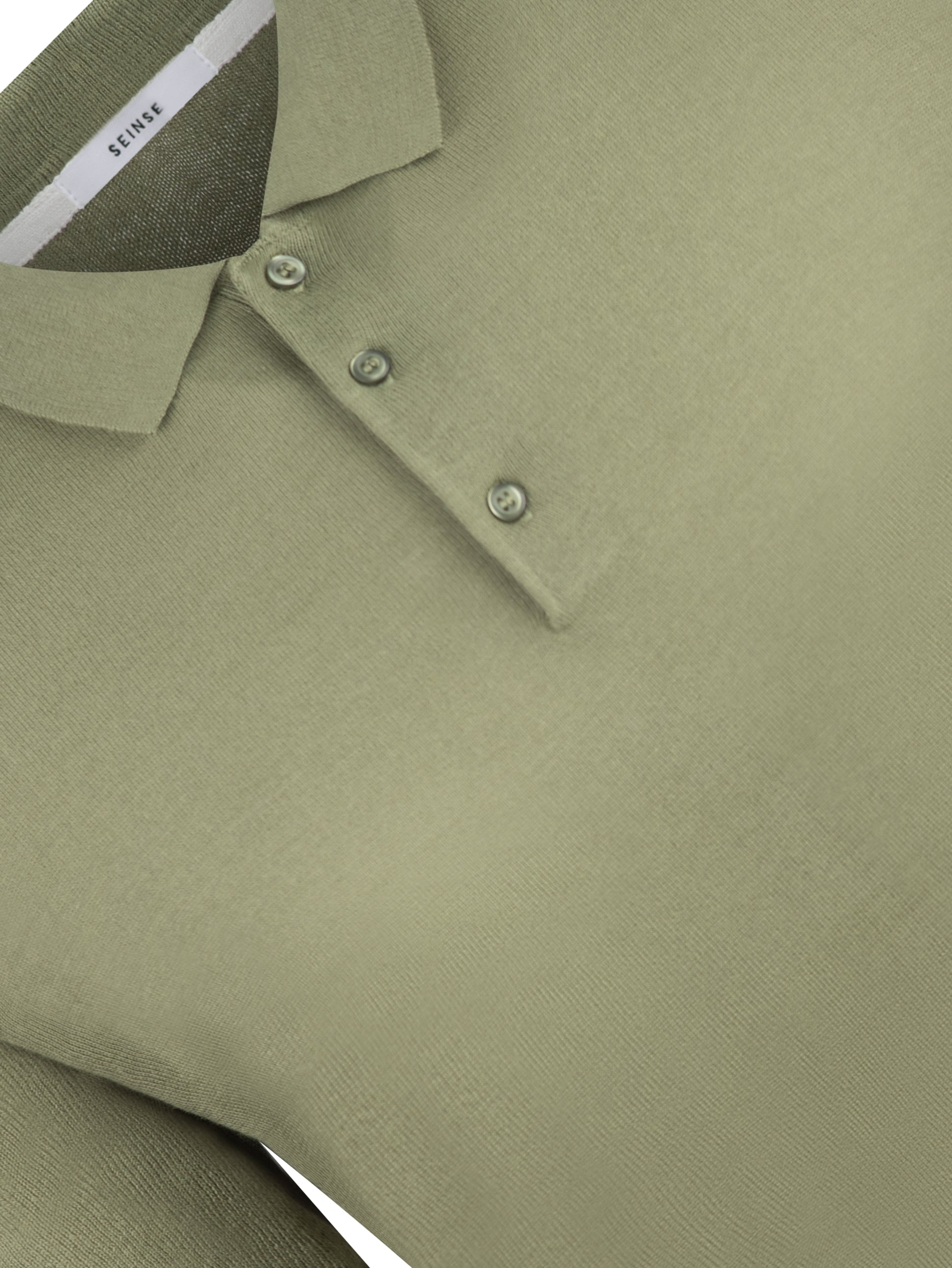 Load image into Gallery viewer, Sseinse Knit Polo Olive
