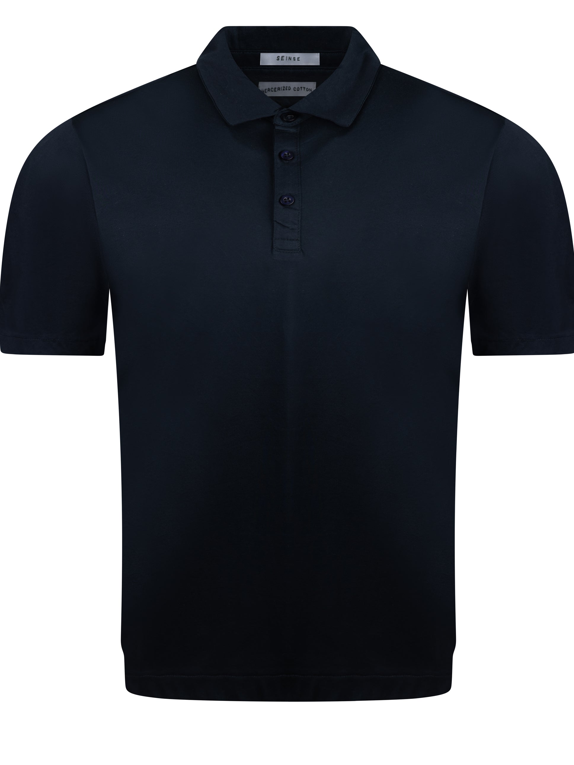 Load image into Gallery viewer, Sseinse Mercerised Polo Navy
