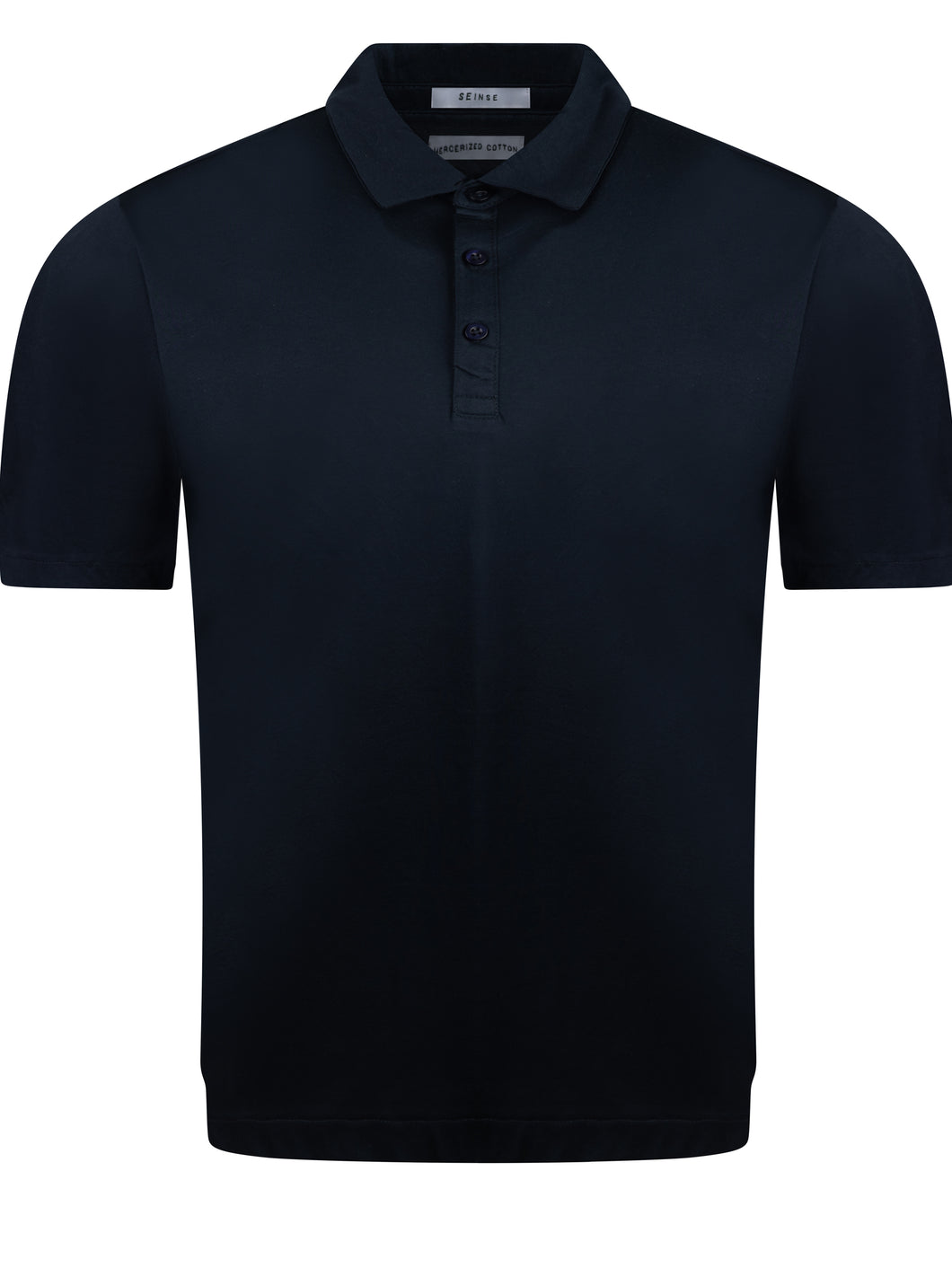 Sseinse Mercerised Polo Navy