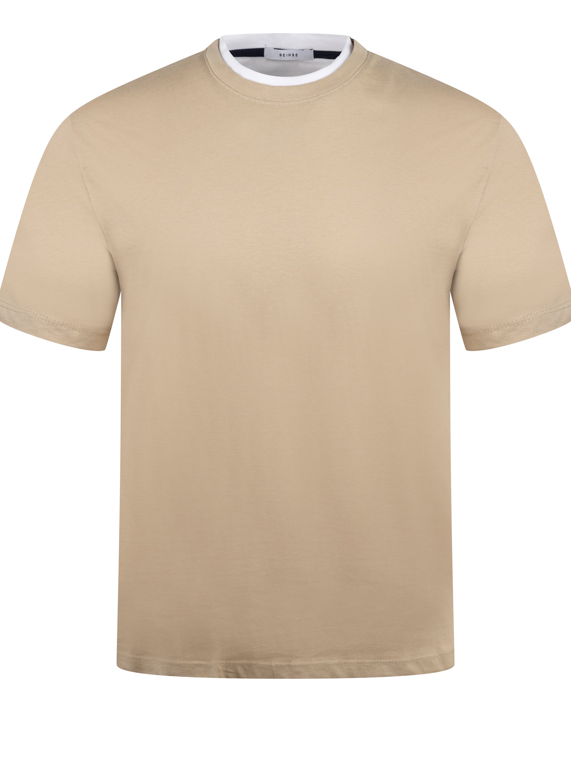 Load image into Gallery viewer, Sseinse Contrast Tee Beige
