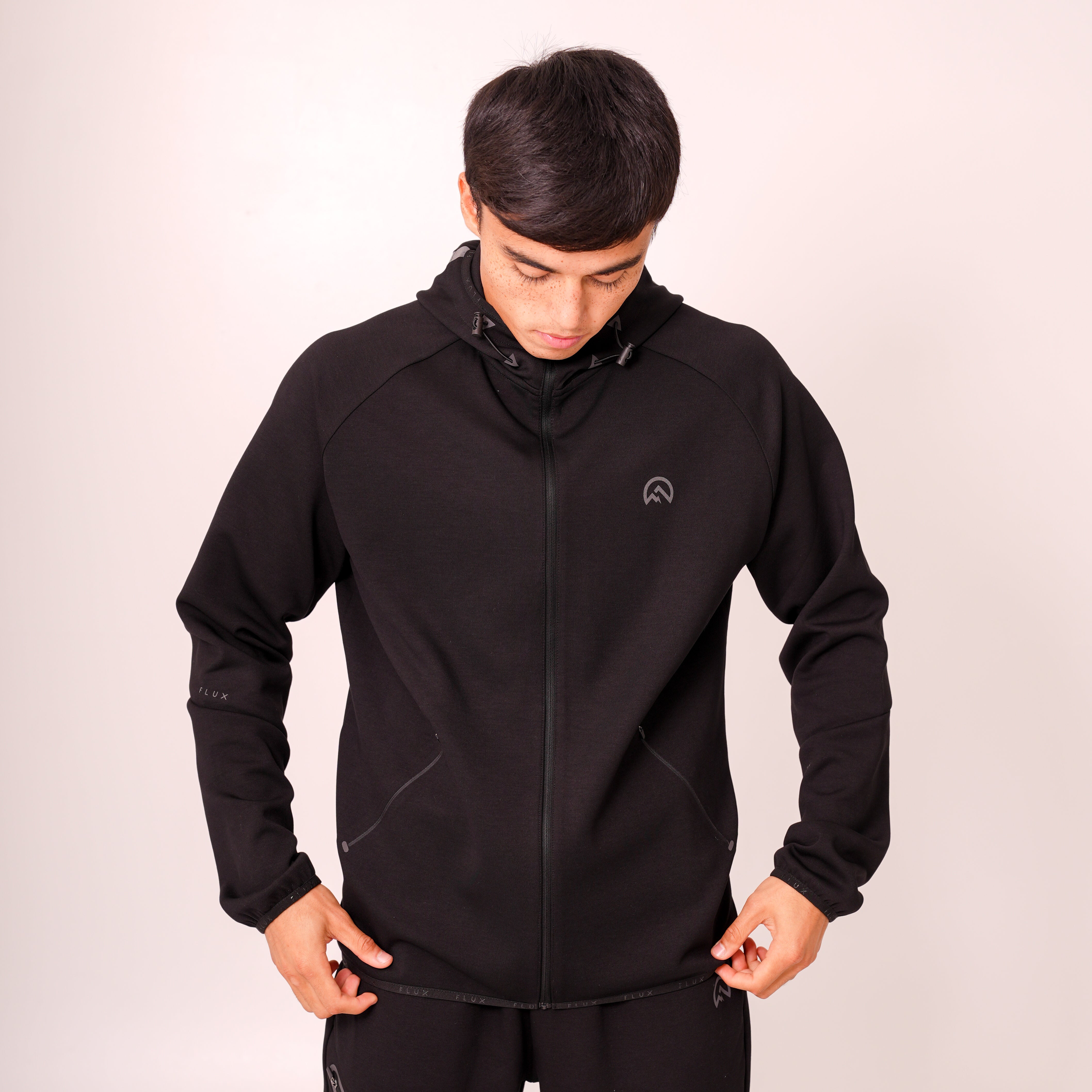 Flux Velar Zip Hoody Black