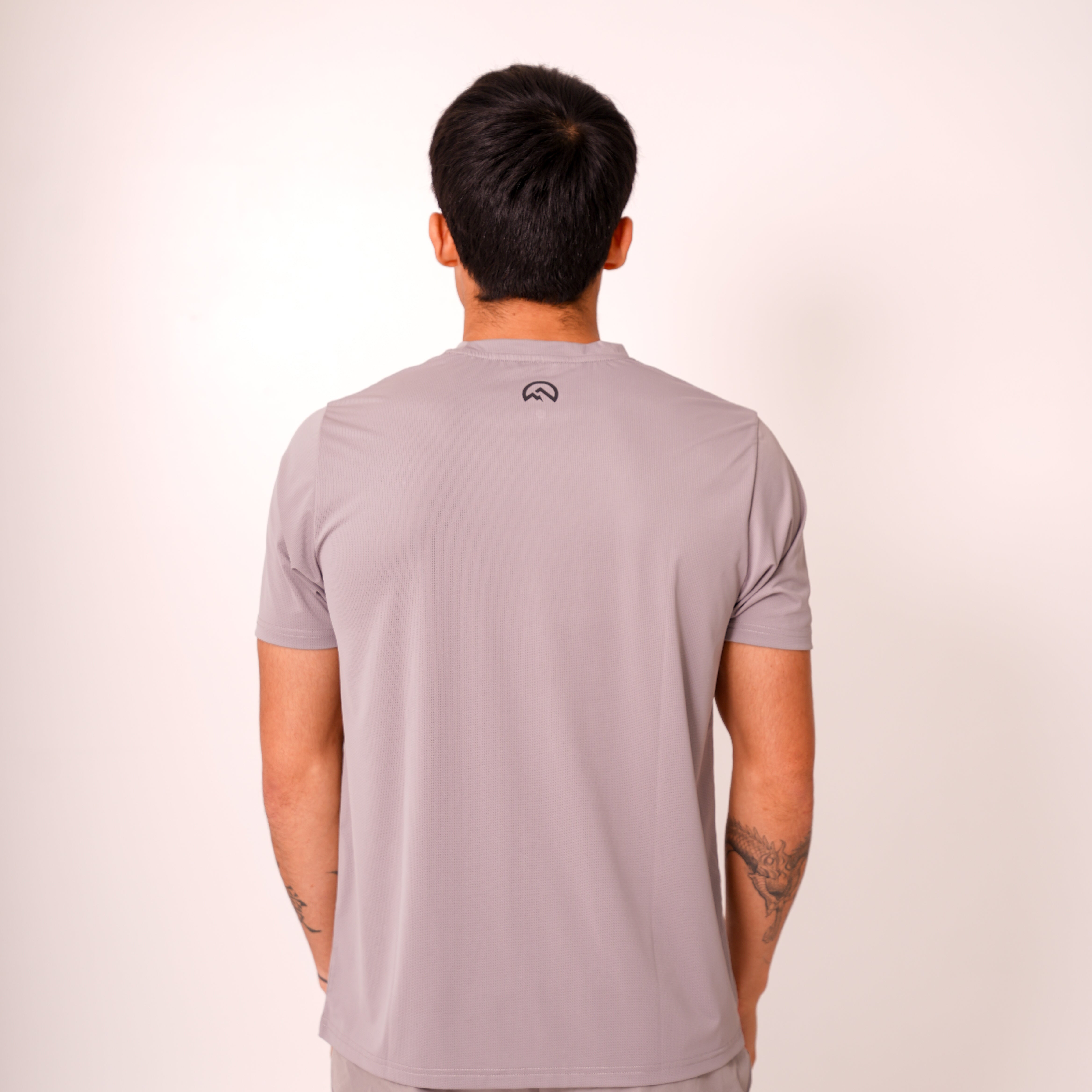 Flux Chest Logo Tee Grey