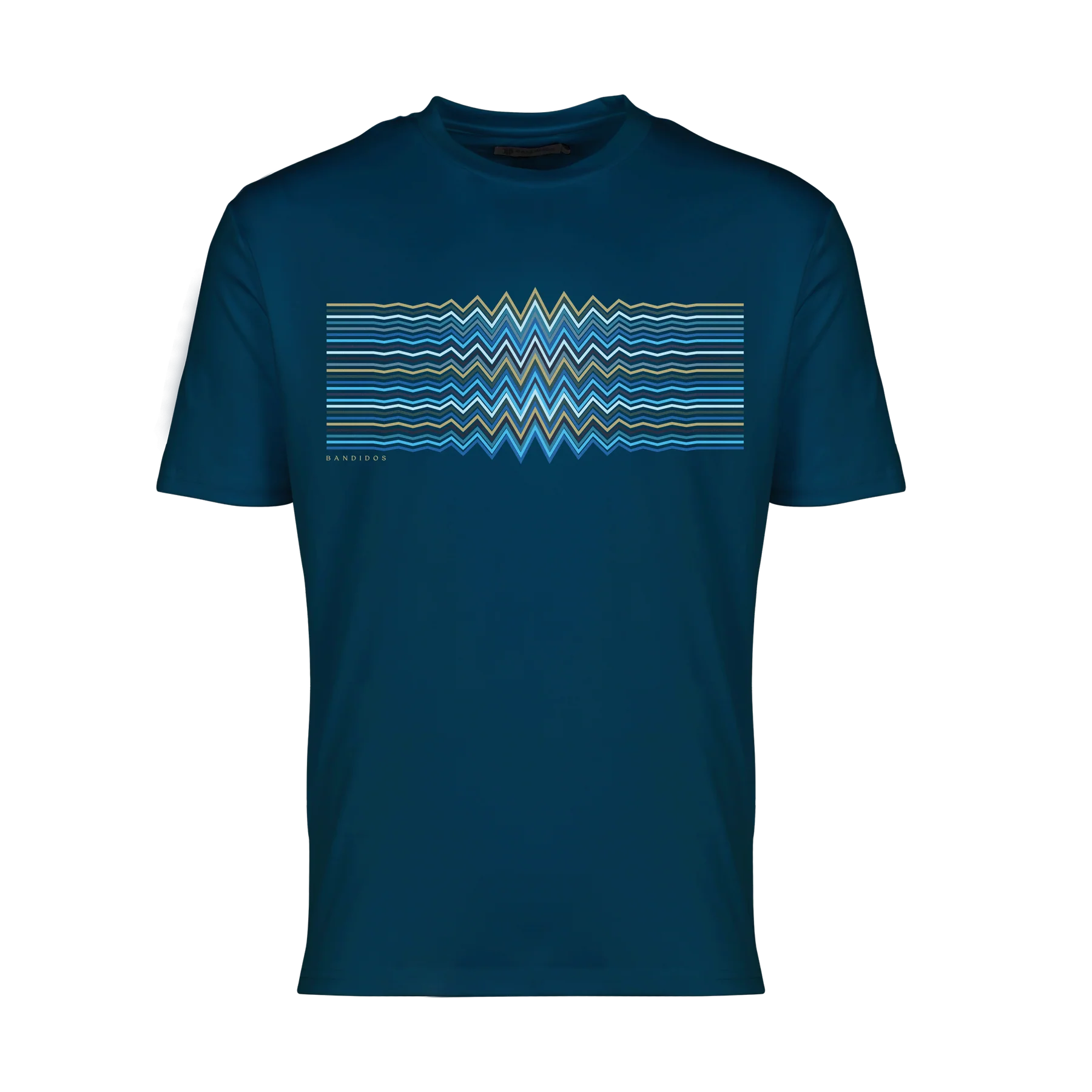 Moda Bandidos Multi Zig Waveform Tee Midnight