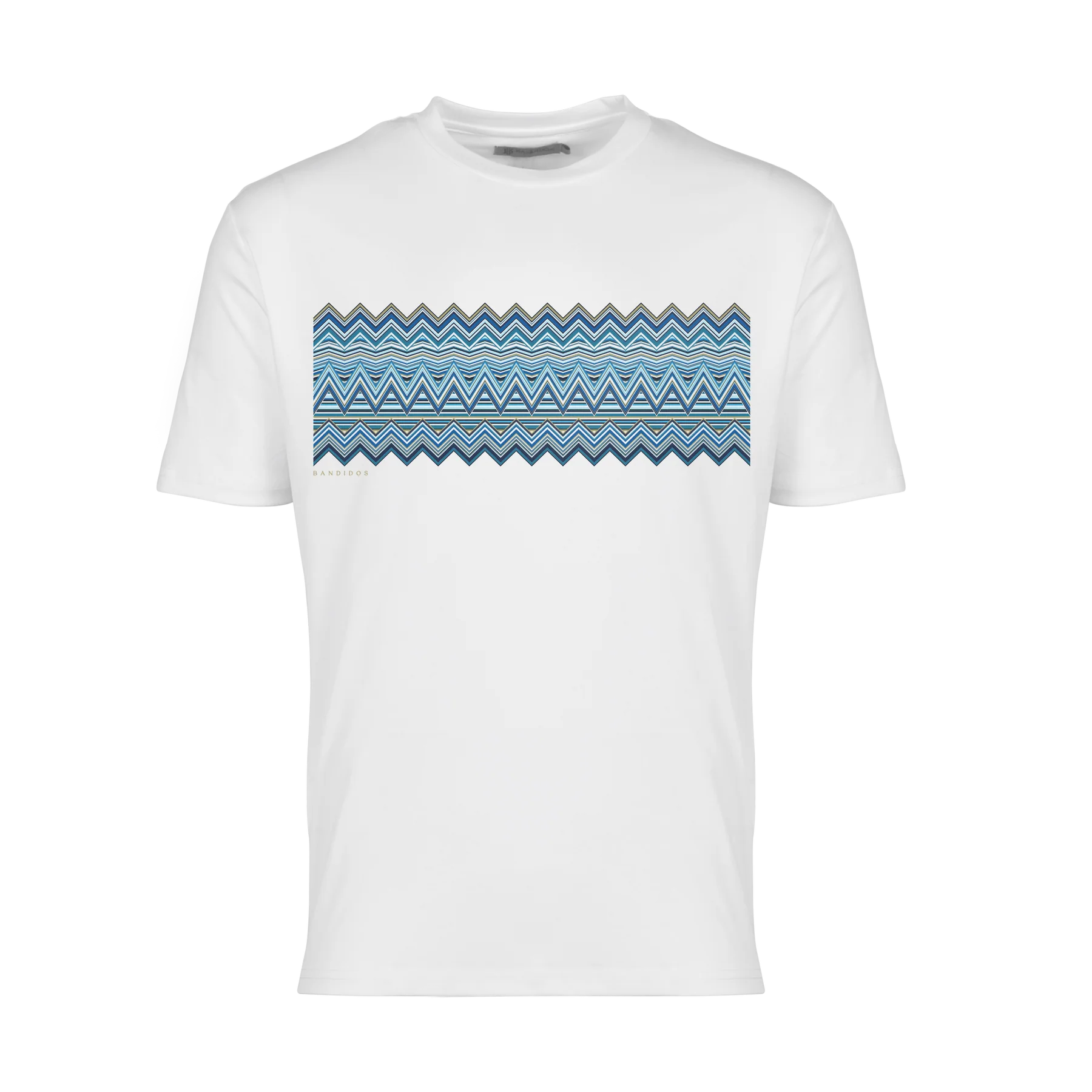 Moda Bandidos Multi Zig Tee White