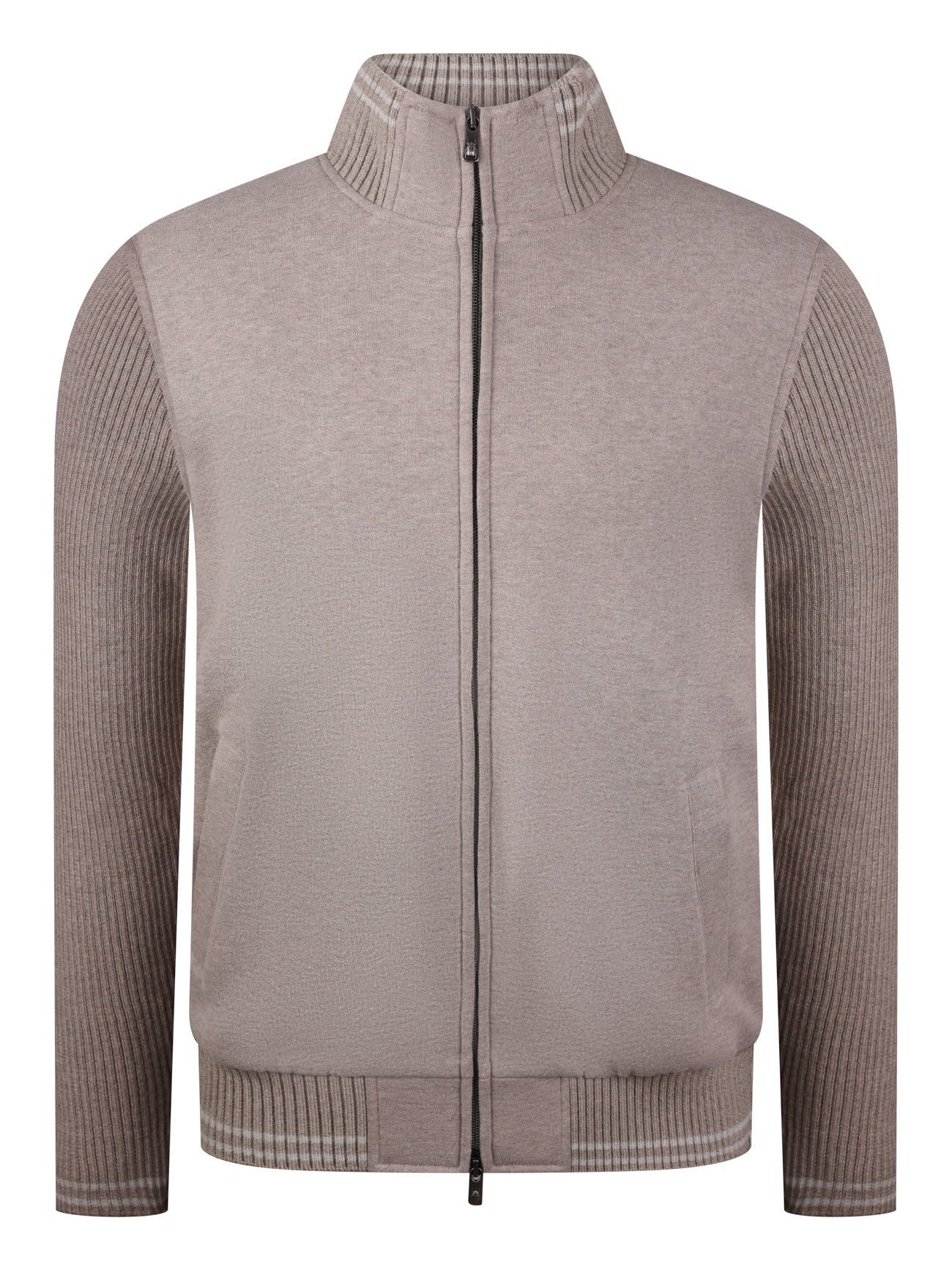 Capobianco Full Zip Knit Beige