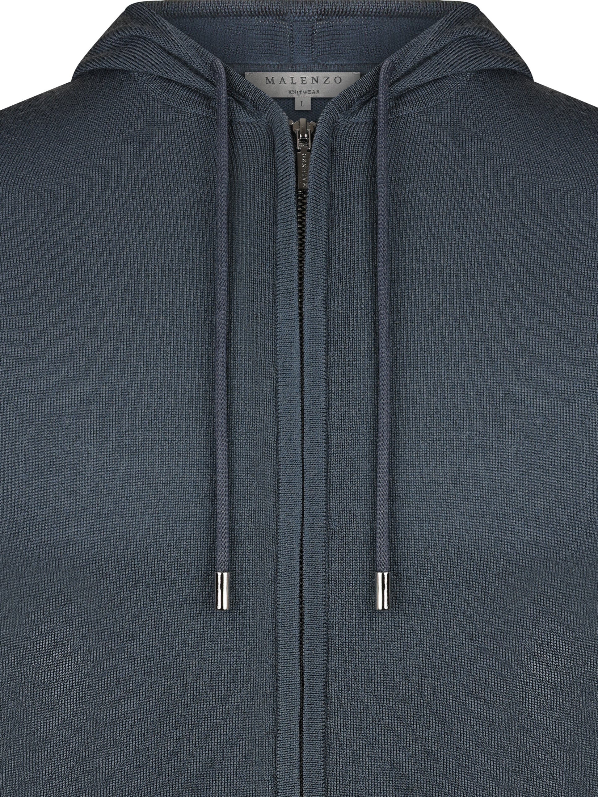 Malenzo Ravenna Steel Blue Zip Hoody