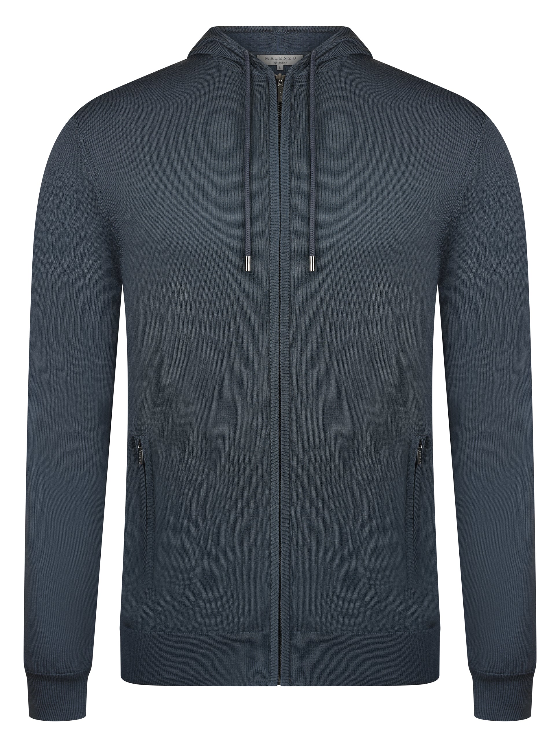 Malenzo Ravenna Steel Blue Zip Hoody